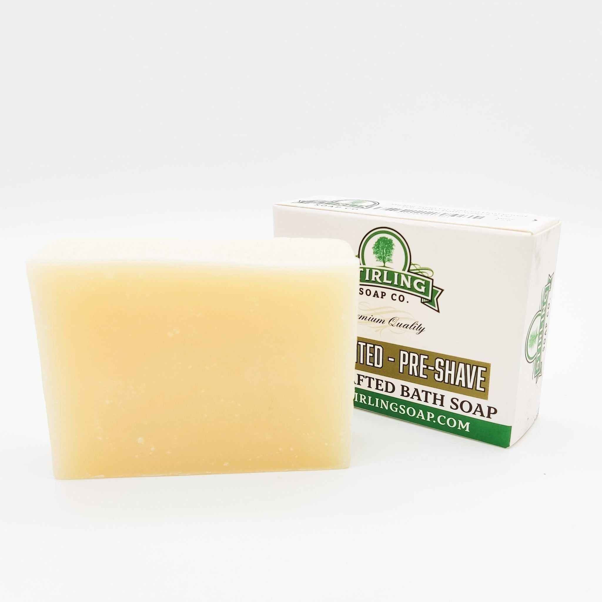 Stirling Soap Co. Glacial Unscented - Pre-Shave Bath Soap 5.5 Oz