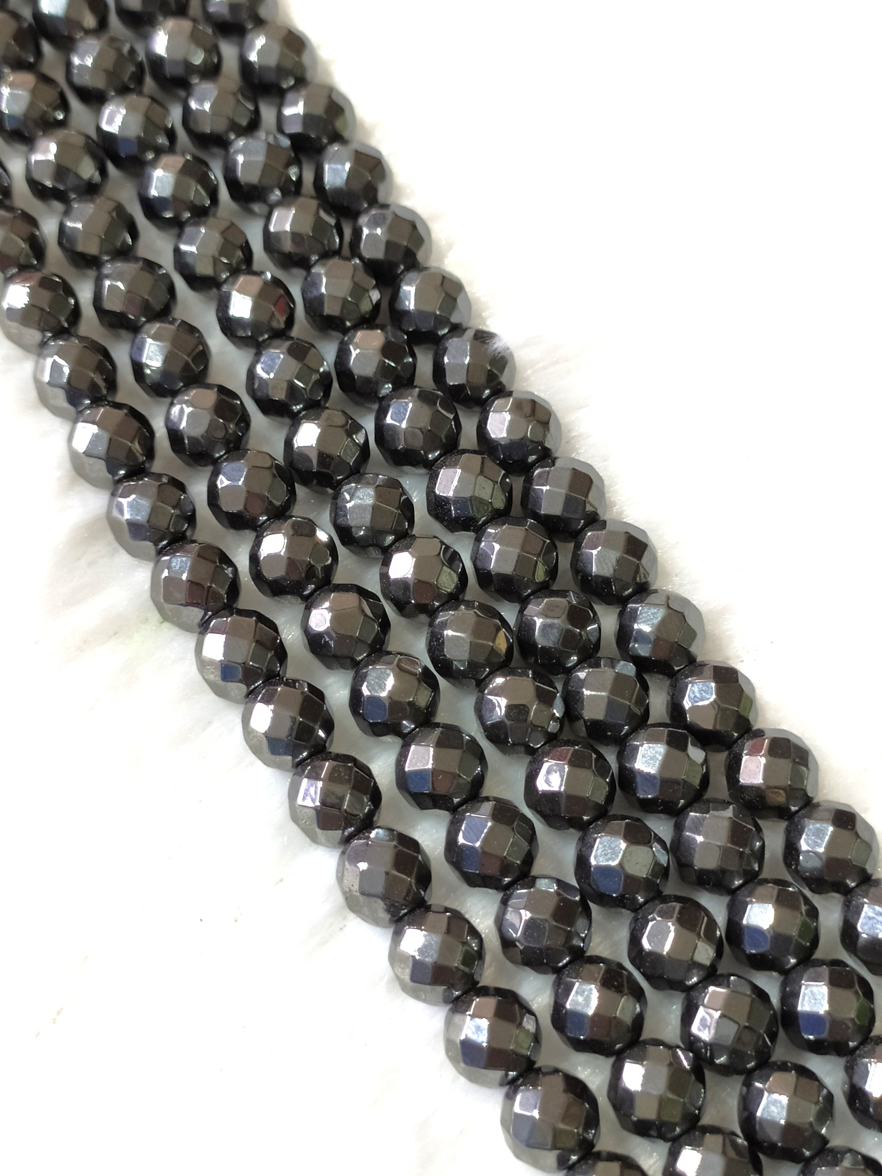 Hematite Faceted Beads, Crystal Beads for Jewelry. DestGlow