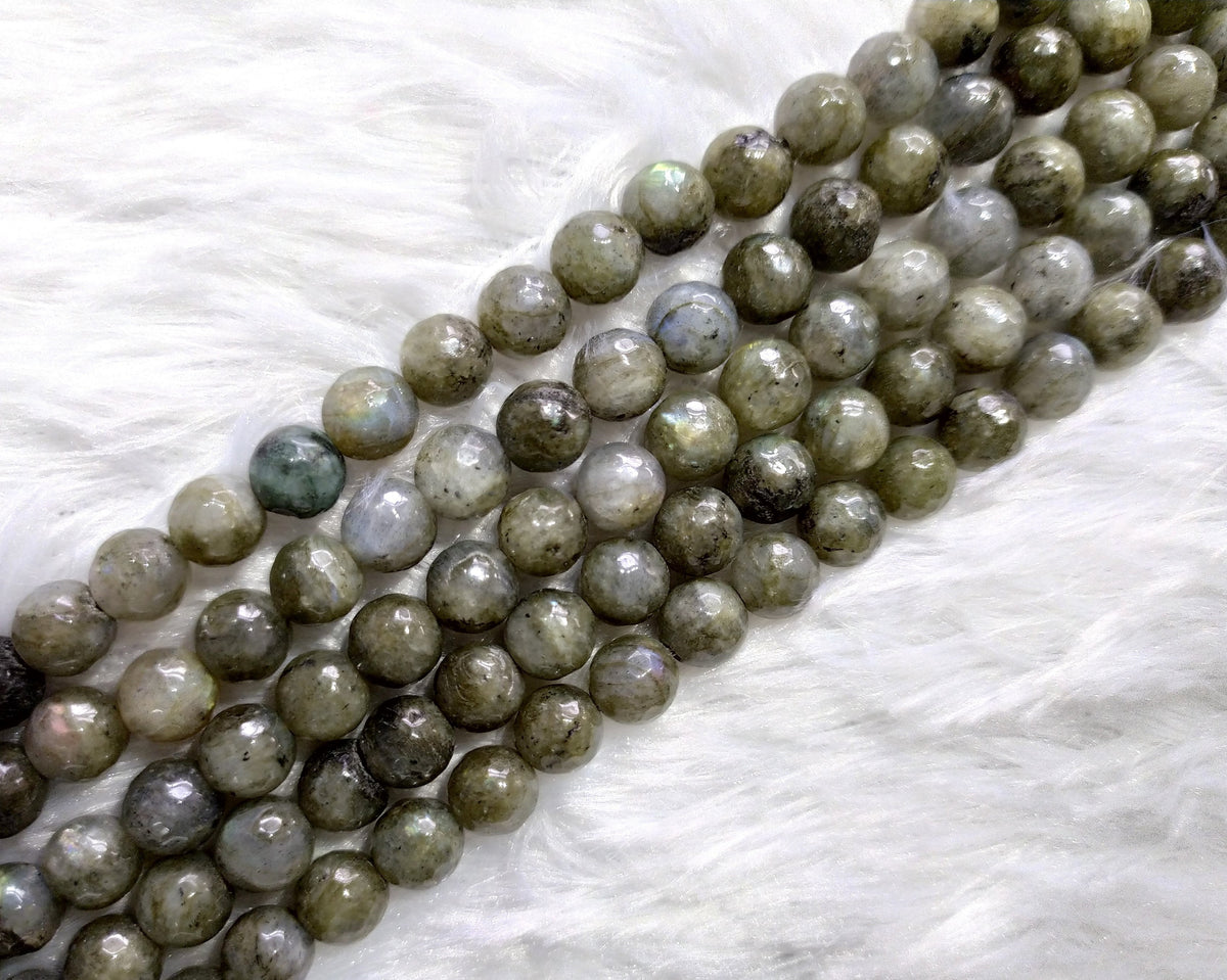 Labradorite Faceted Beads, Crystal Beads for Jewelry. DestGlow