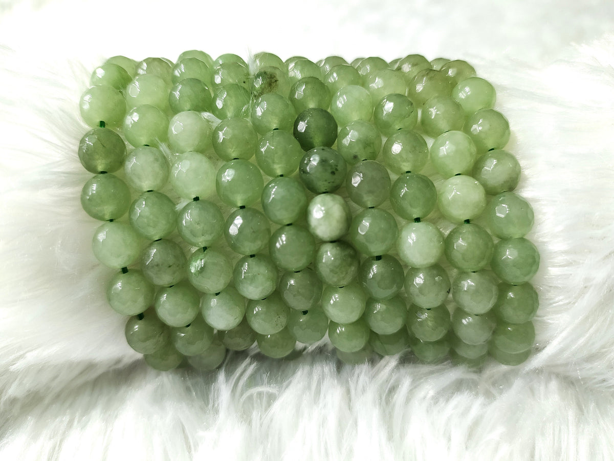 Green Aventurine Faceted Beads, Crystal Beads for Jewelry DestGlow