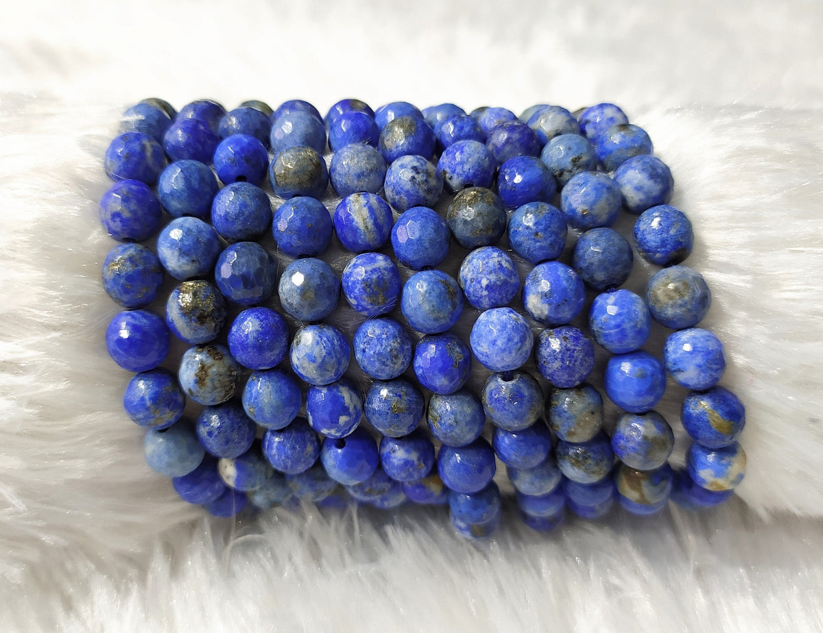 Lapis Lazuli Faceted Beads, Crystal Beads for Jewelry. DestGlow