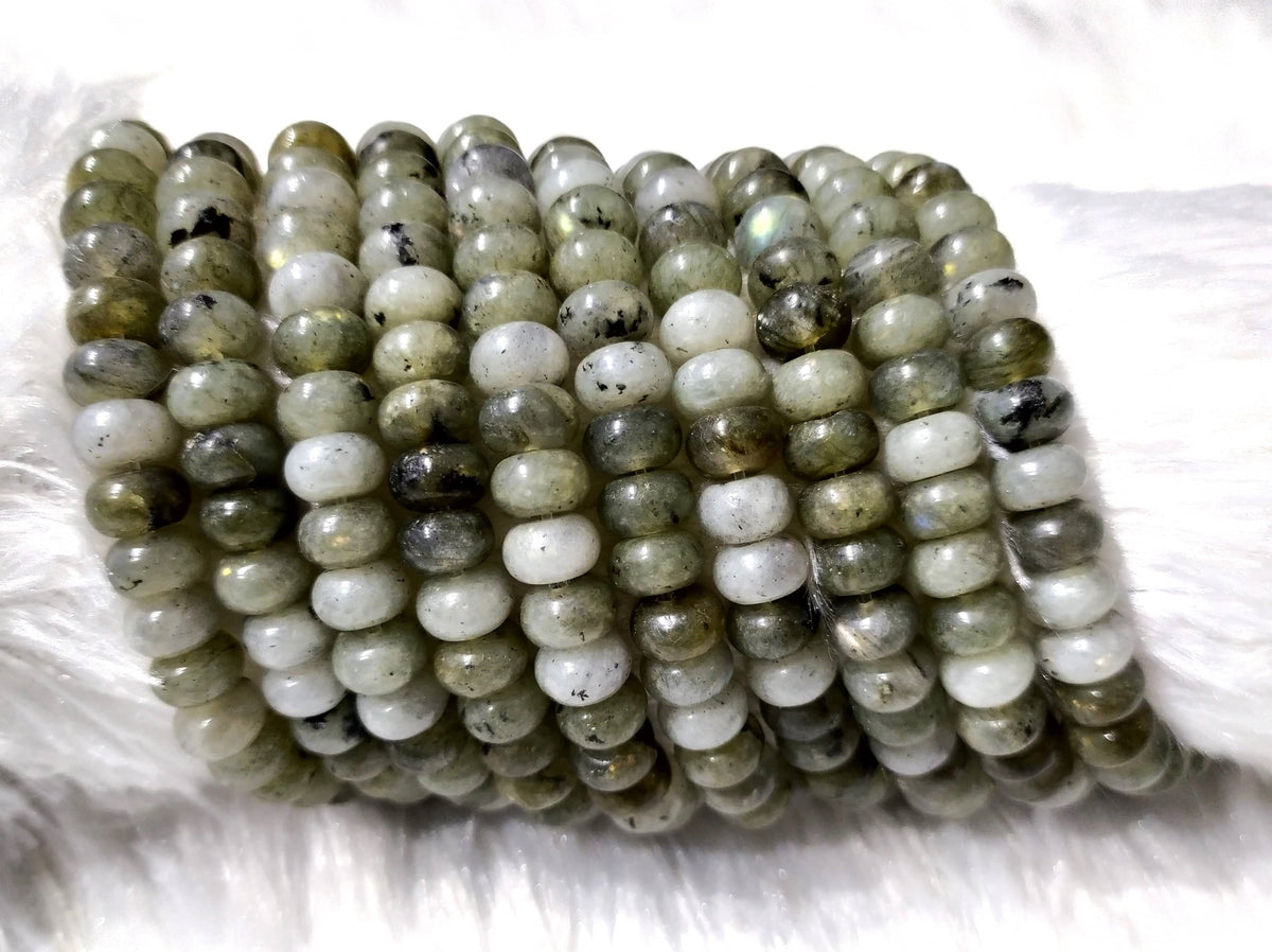 Labradorite Rondelle Beads, Crystal Beads for Jewelry DestGlow