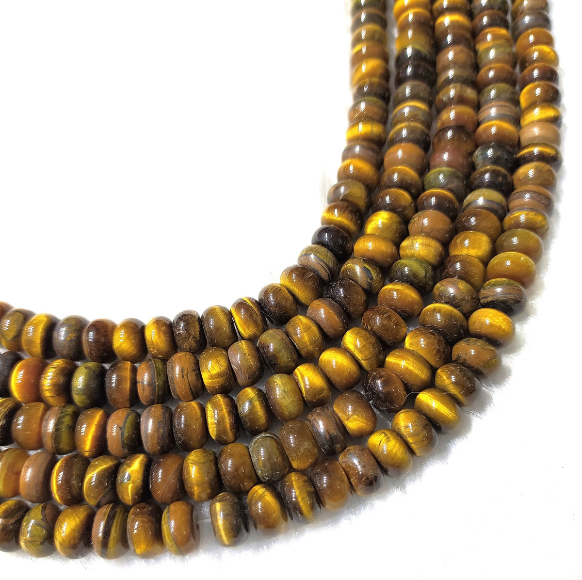 Tiger eye Rondelle Beads, Crystal Beads for Jewelry. DestGlow