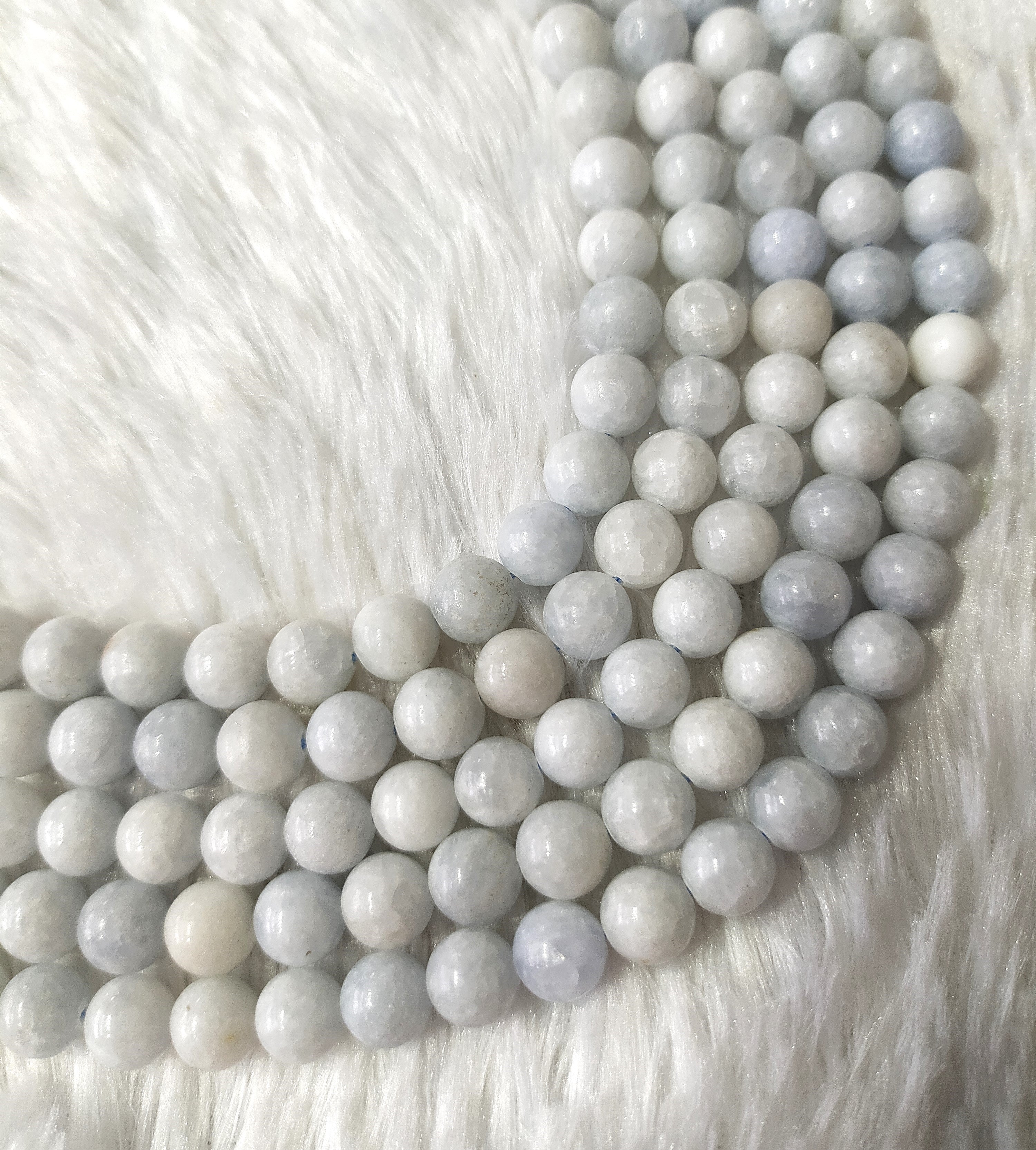 Blue Celestite Gemstone Beads, Crystal Beads for Jewelry DestGlow