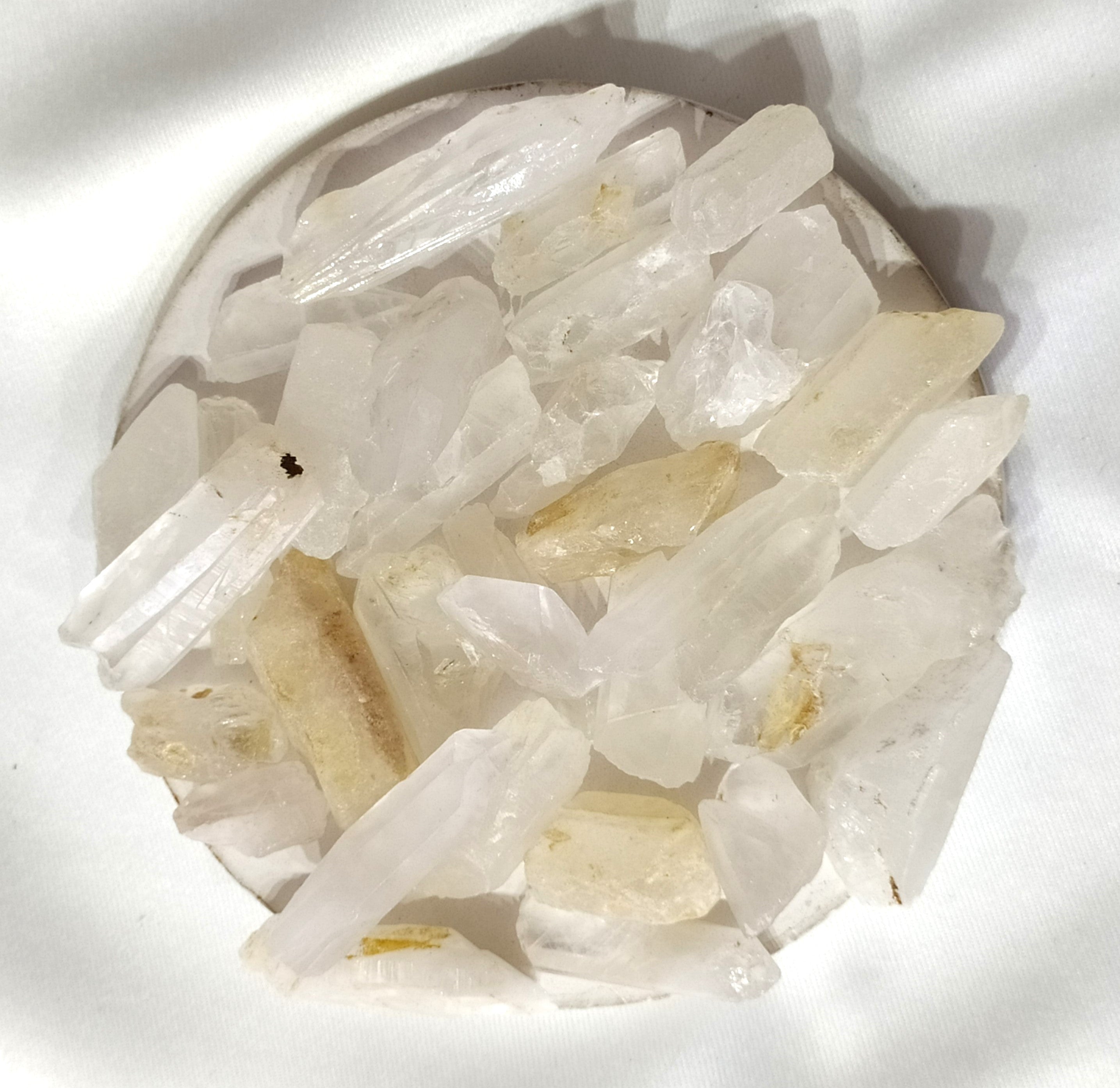 100g Clear Quartz Natural Points, Healing Crystal Points. DestGlow
