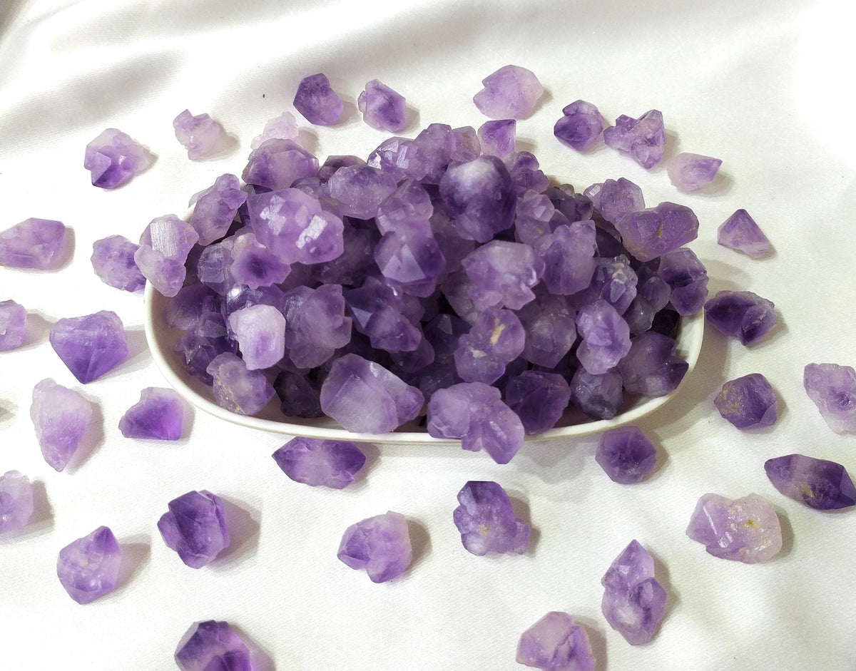 100g Amethyst Natural Points, Healing Crystal Points DestGlow