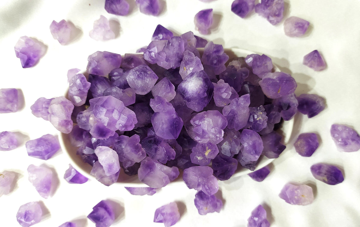 100g Amethyst Natural Points, Healing Crystal Points DestGlow