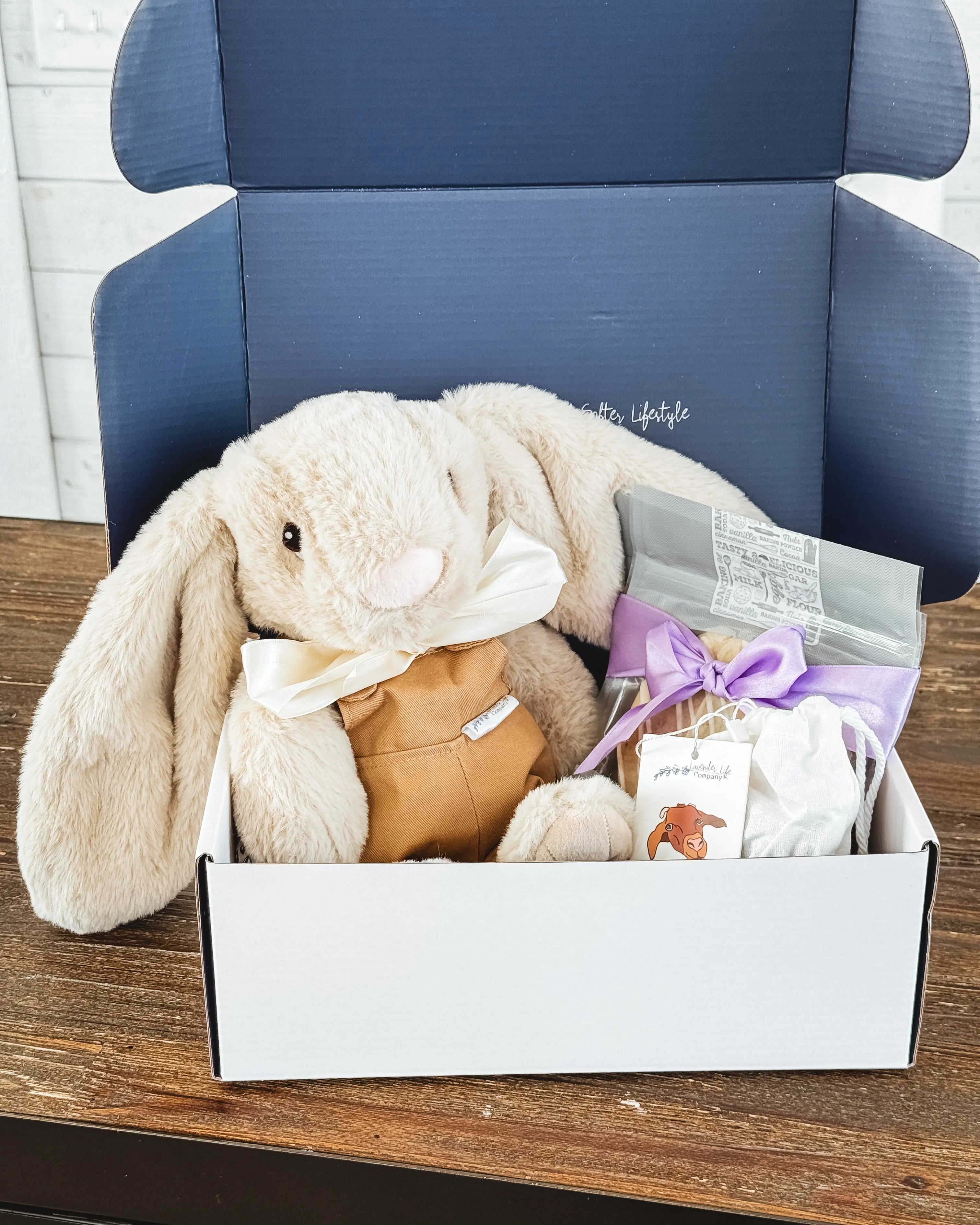 Xander Stuffed Bunny - Gift Box Set by Lavender Life Company