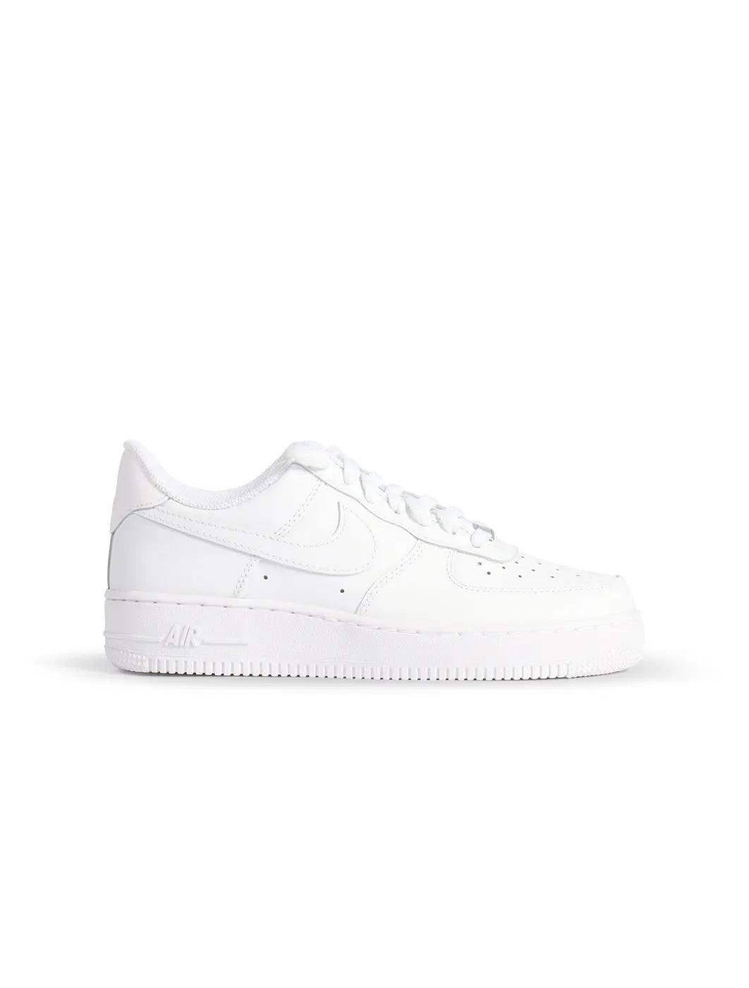 Nike Big Kids Air Force 1 LE – Triple White by Denim Exchange