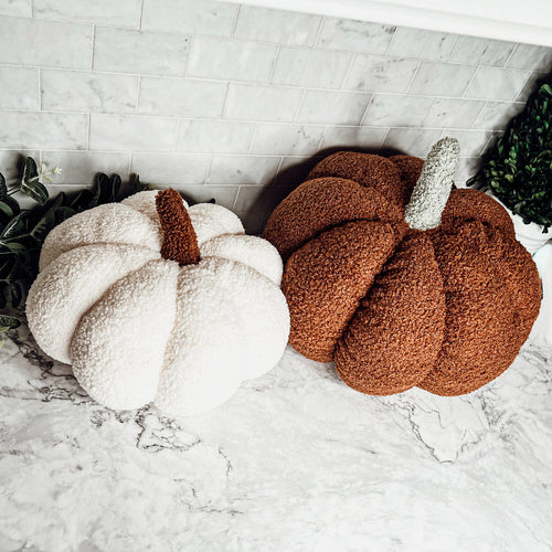 Blair Pumpkin - Handcrafted Blue Pastel Velvet Pumpkin Decor
