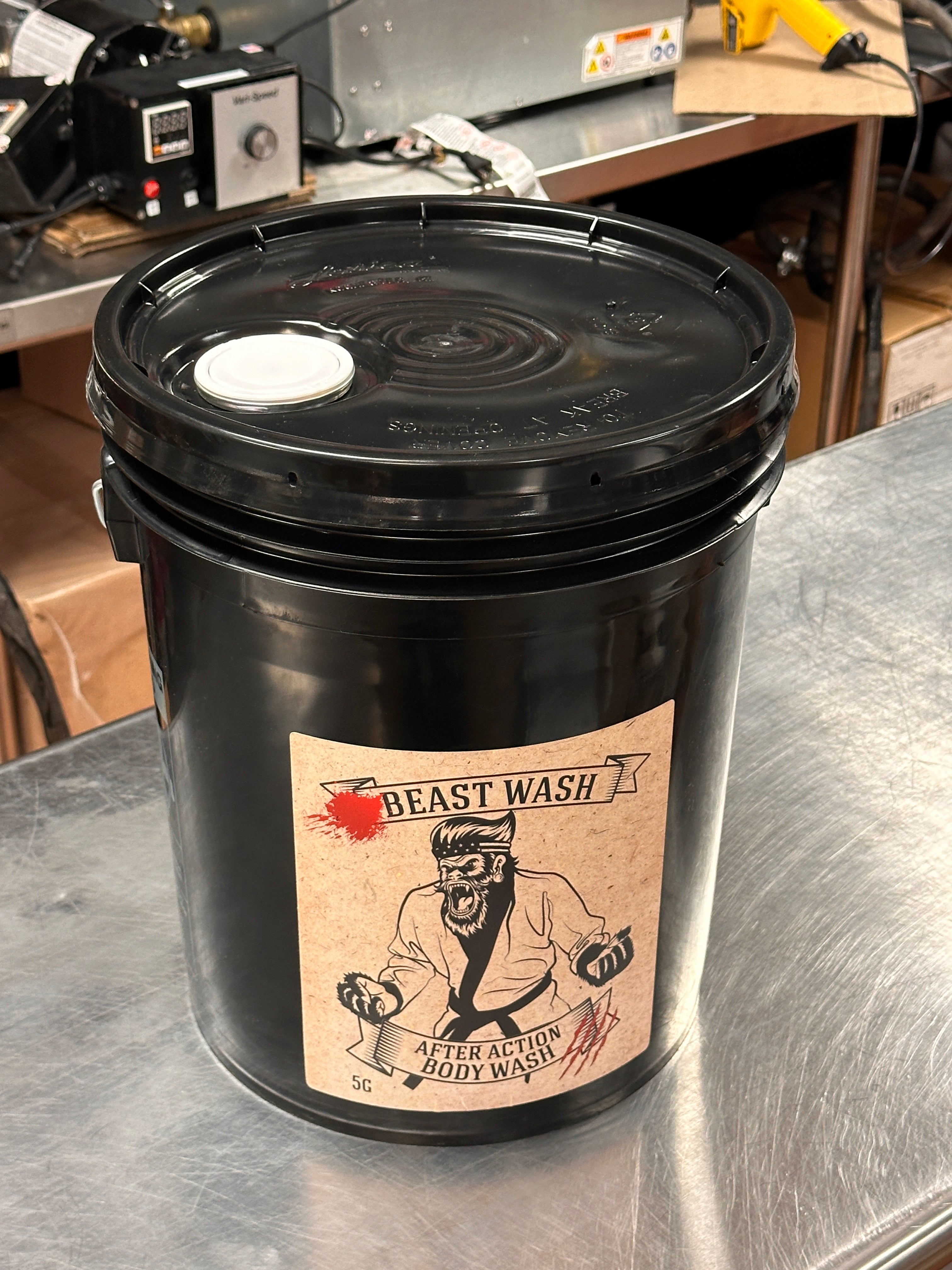 5 Gallon Pail Of After Action Body Wash by Johnny Slicks