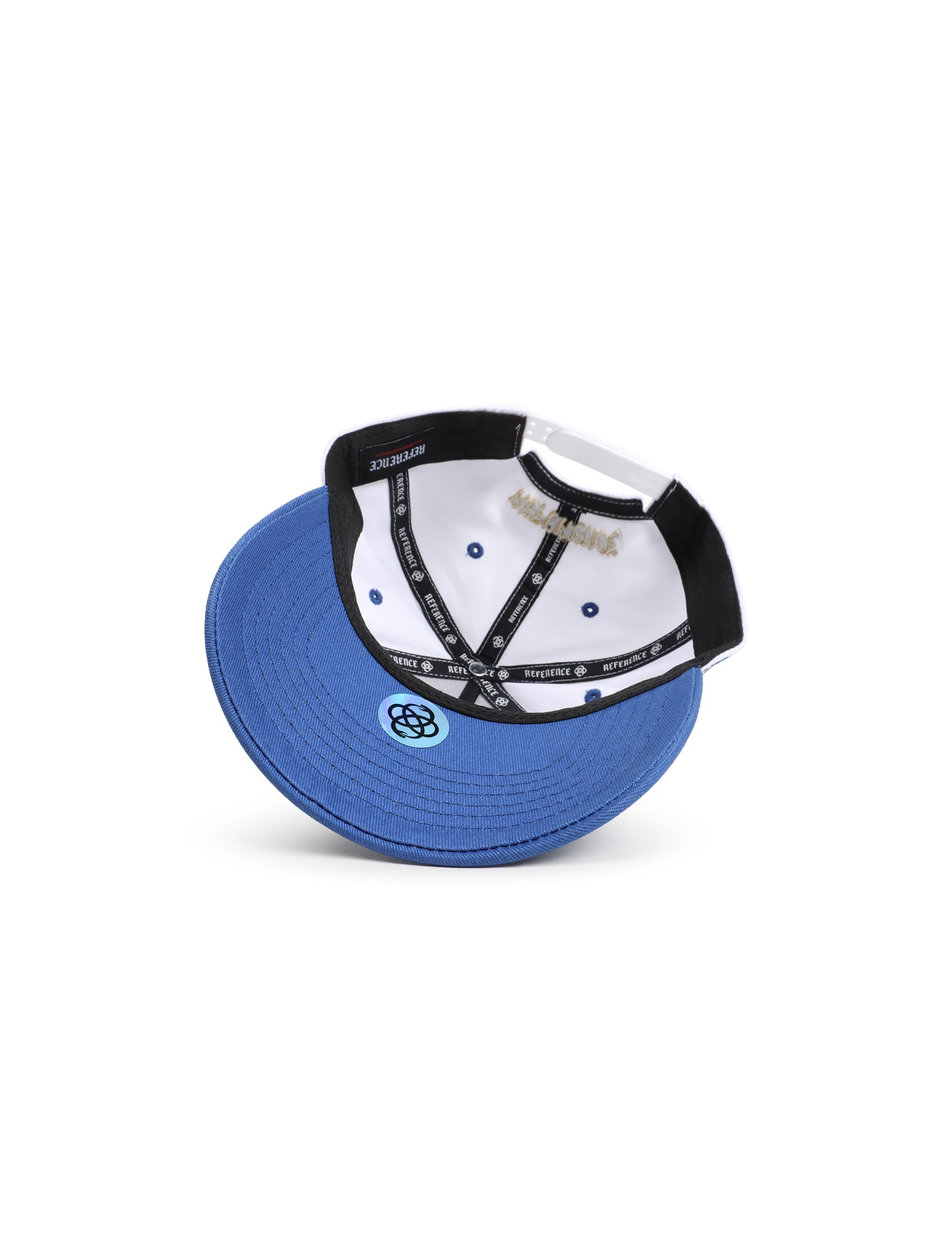 Reference Mens Vintage LA Hat - White/Royal by Denim Exchange