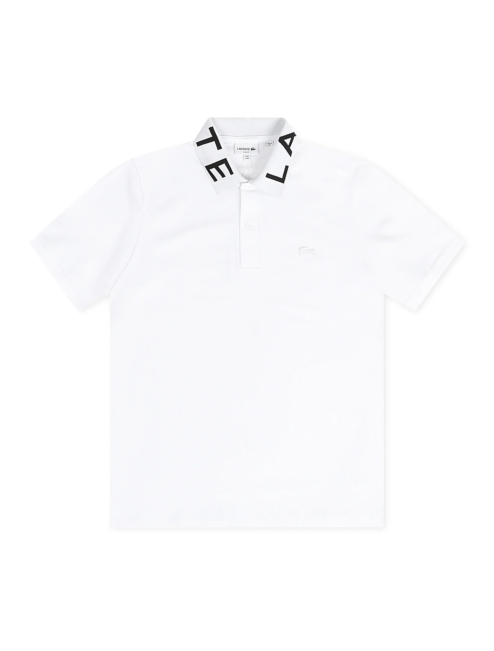 Lacoste Slim Fit Branded Polo - White by Denim Exchange