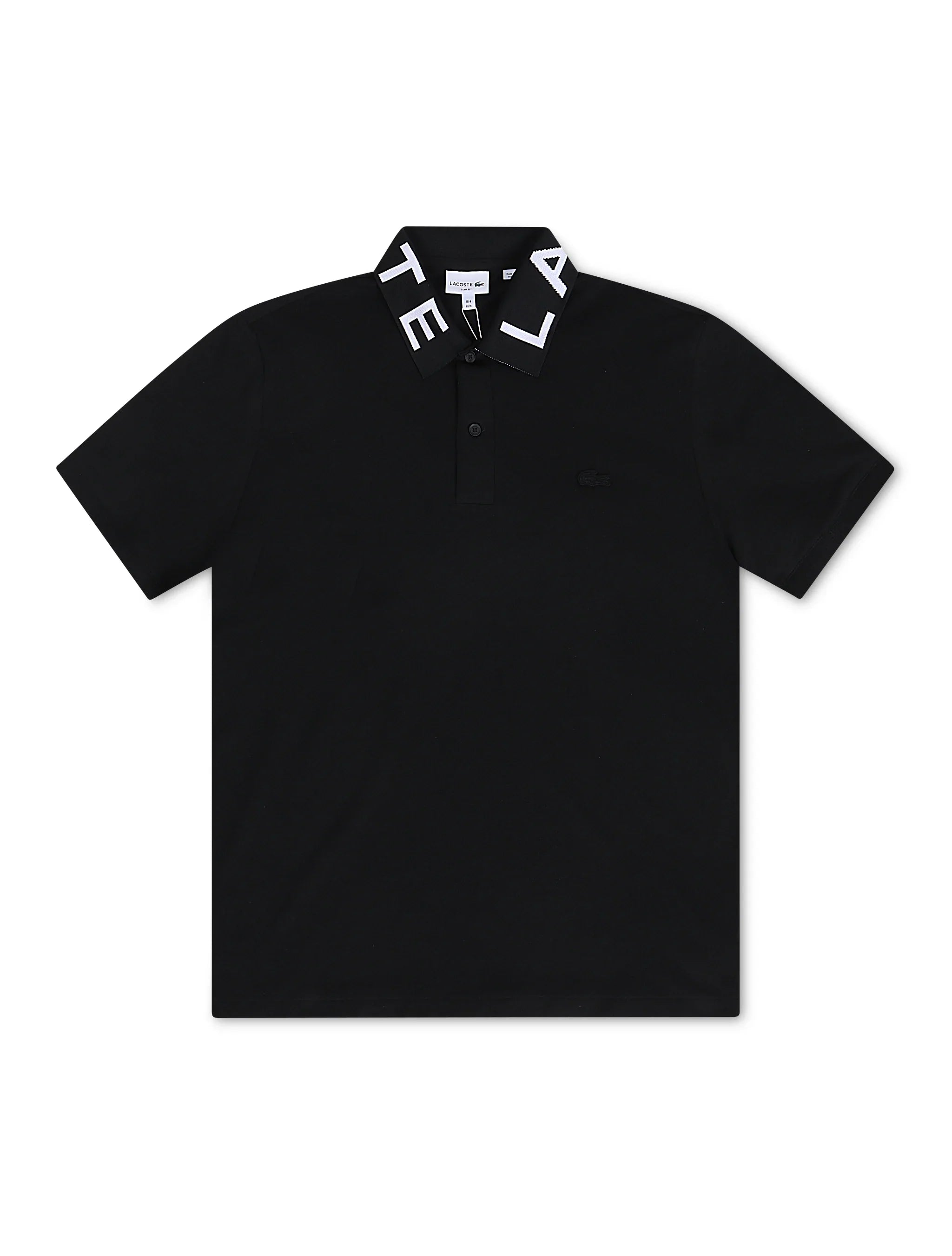 Lacoste Slim Fit Branded Polo - Black by Denim Exchange