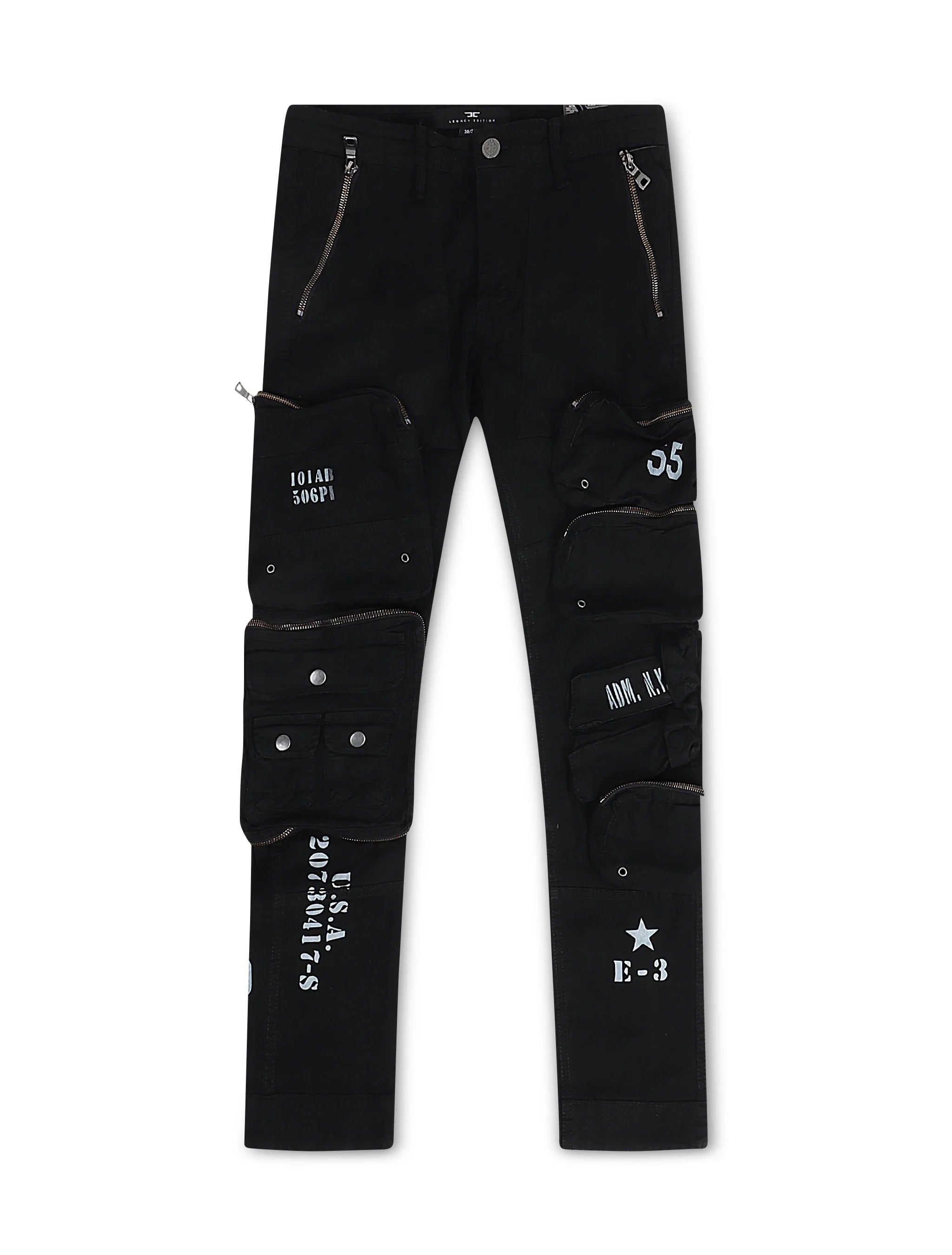 Jordan Craig Field Tech Slim Fit Cargo Pants - Black by Denim Exchange