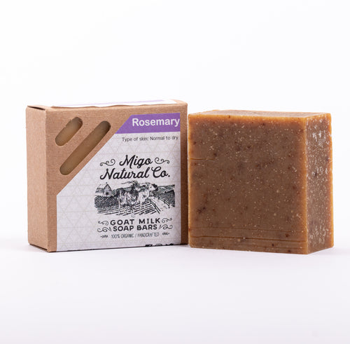 Rosemary Goat Milk Soap - Natural Handmade Bar for Acne & Scars