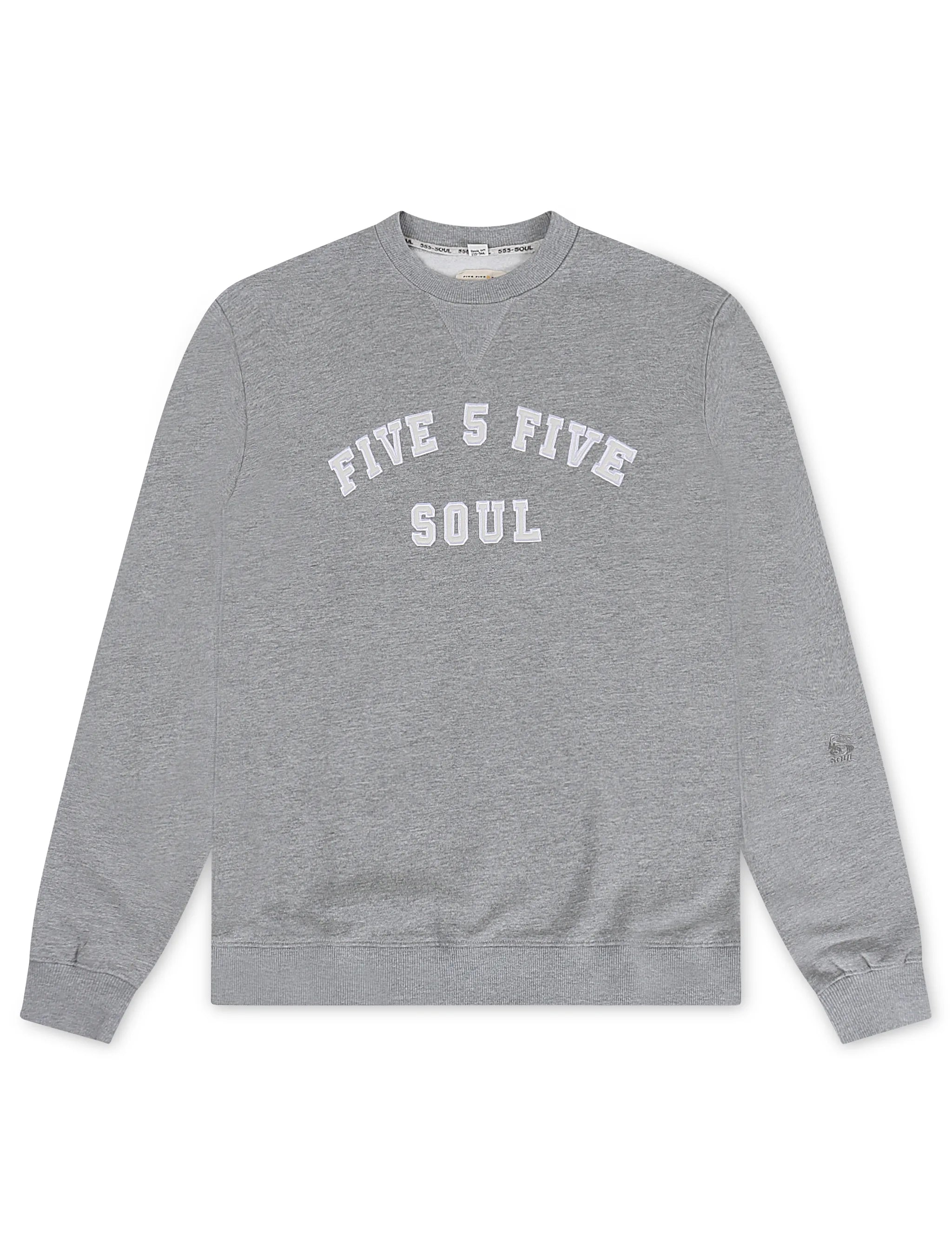 Triple 5 Mens Essex Crewneck - Heather Grey by Denim Exchange