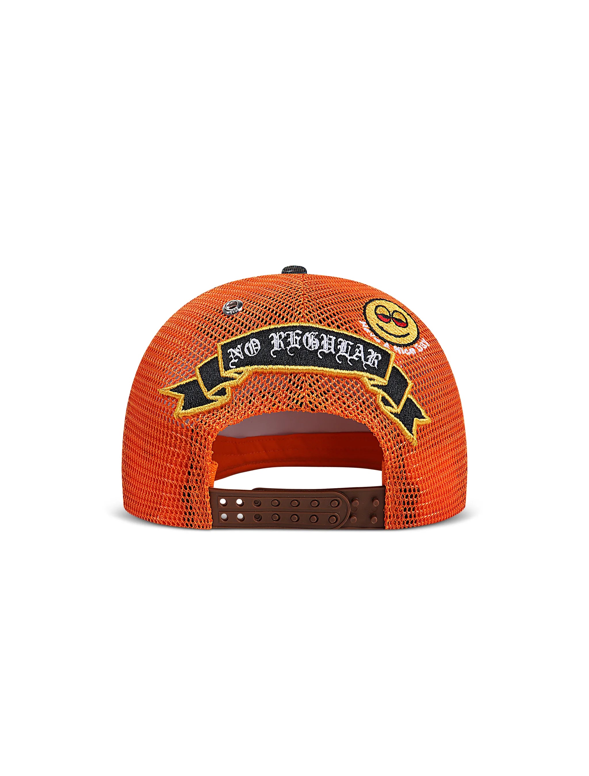 GasNYC Gas Season Trucker Hat -Cream/Orange by Denim Exchange