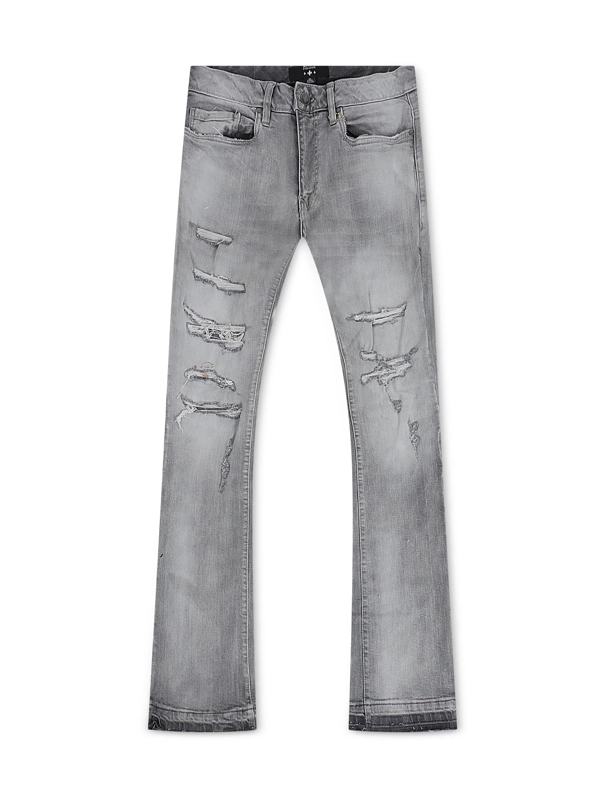 Jordan Craig Super Skinny Stacked Jean - Cement Wash by Denim Exchange