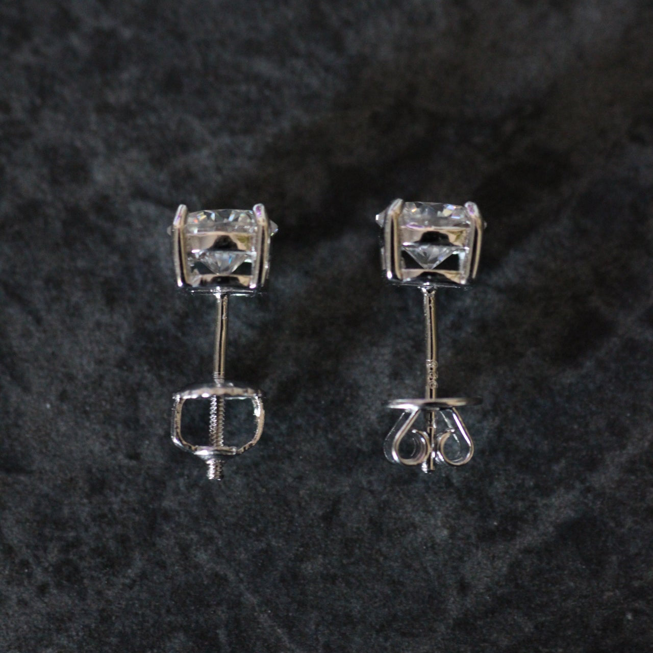 Moissanite Round Cut Stud Earrings - DestGlow