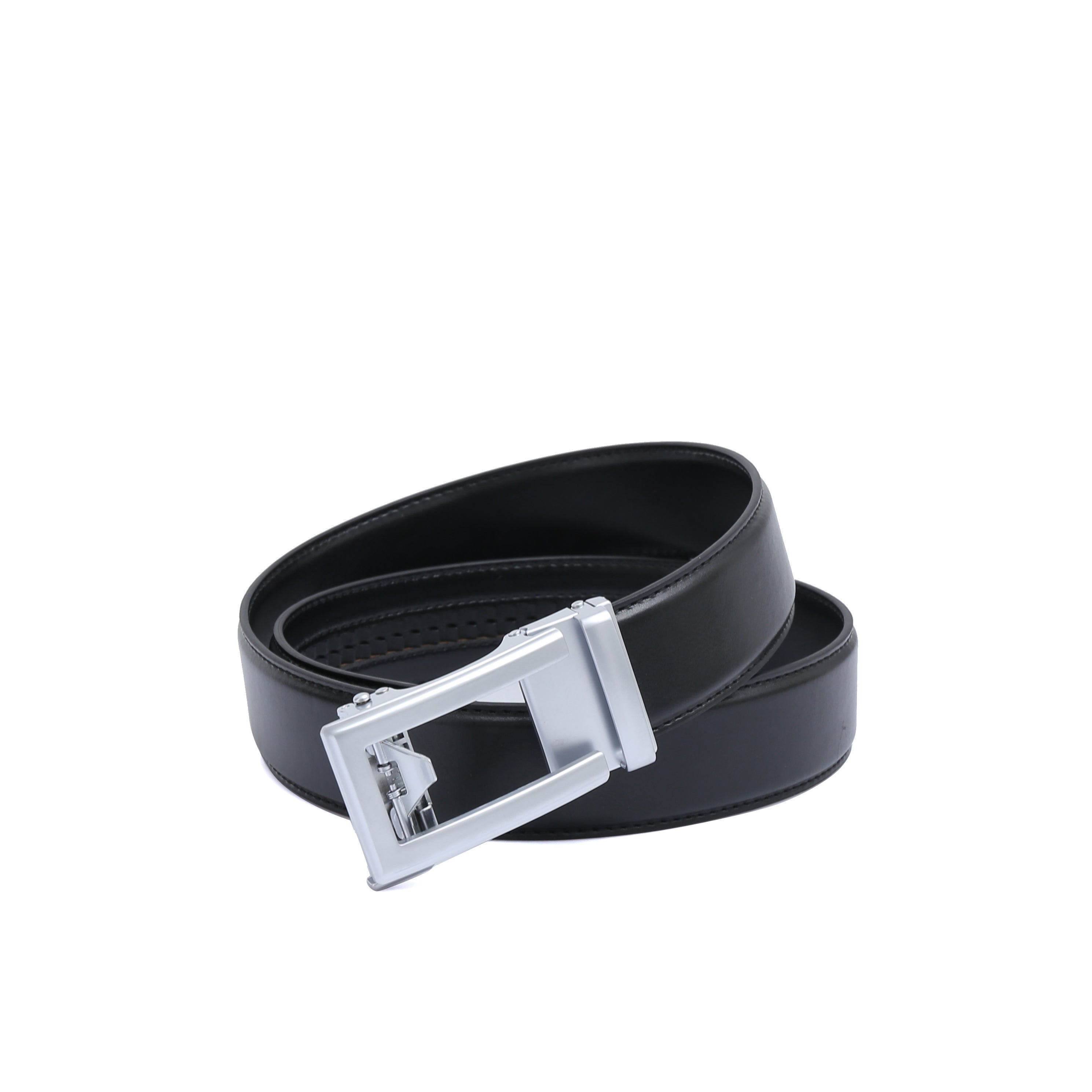 Auto 1 Vegan Belt - Silver Buckle (Brown - all sizes, Black only up to size 34) by Doshi FCSA