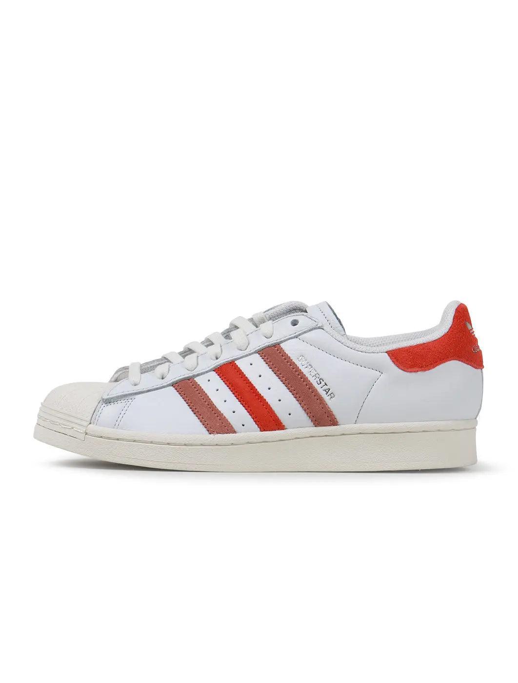 Adidas Mens Superstar - White/Red by Denim Exchange
