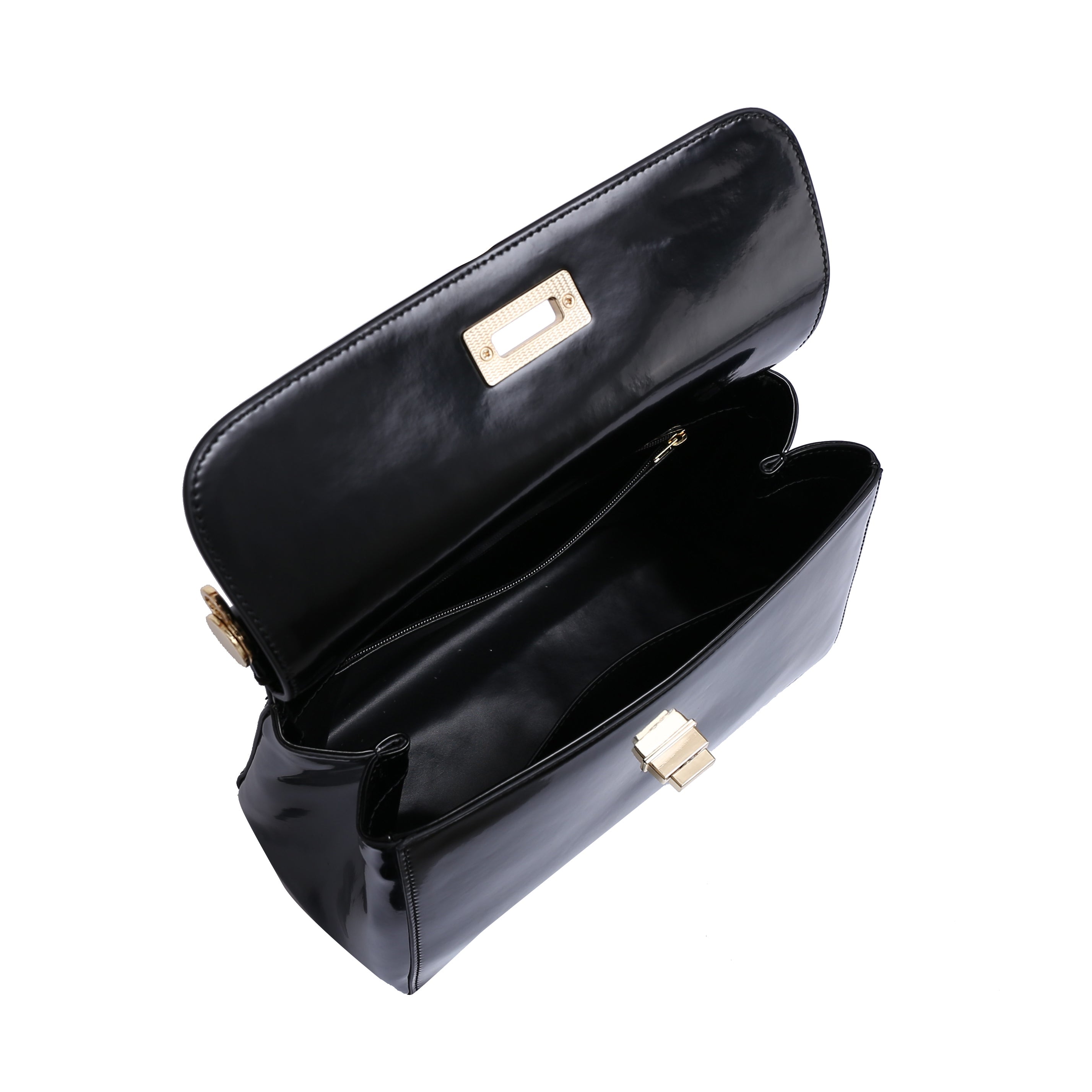 Lady bag 3 - semi-patent black