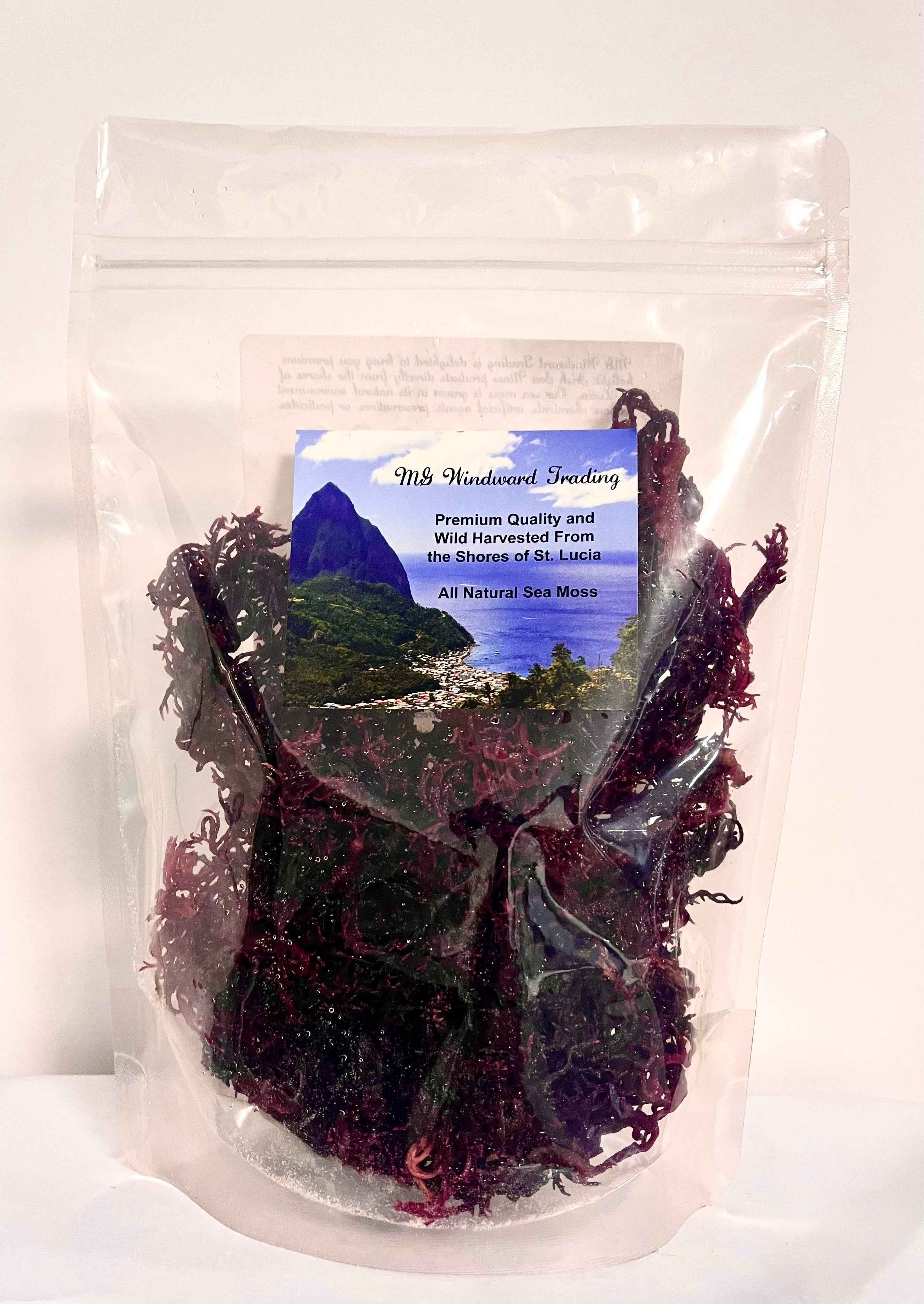 Pure Certified Wild Harvested Organic Purple Raw Sea Moss by Seamoss Global