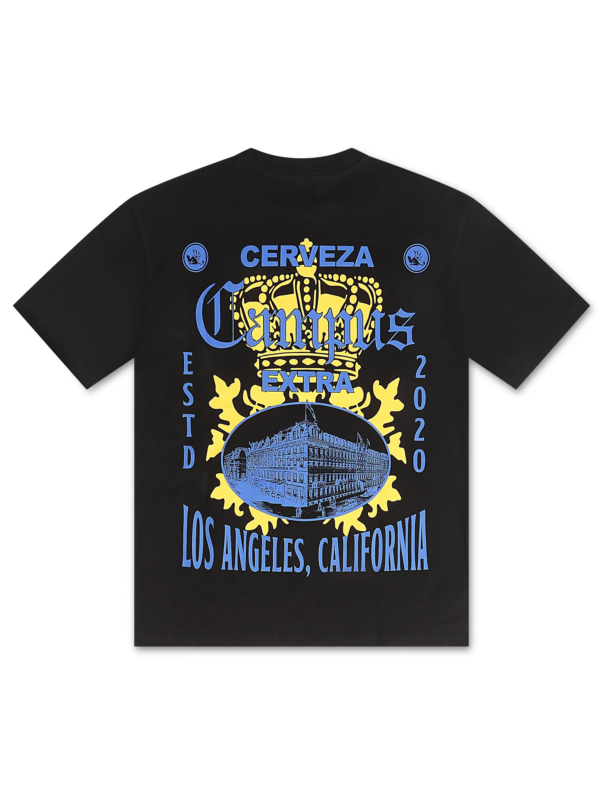 Campus La Via Cropped Tee - Black by Denim Exchange