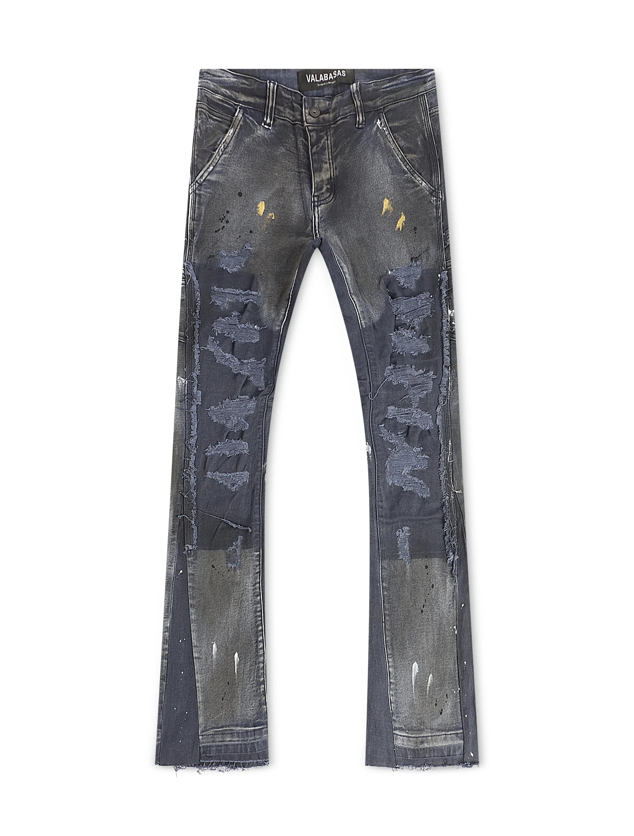 Valabasas Stellar Night Stacked Jeans - Dark Blue by Denim Exchange