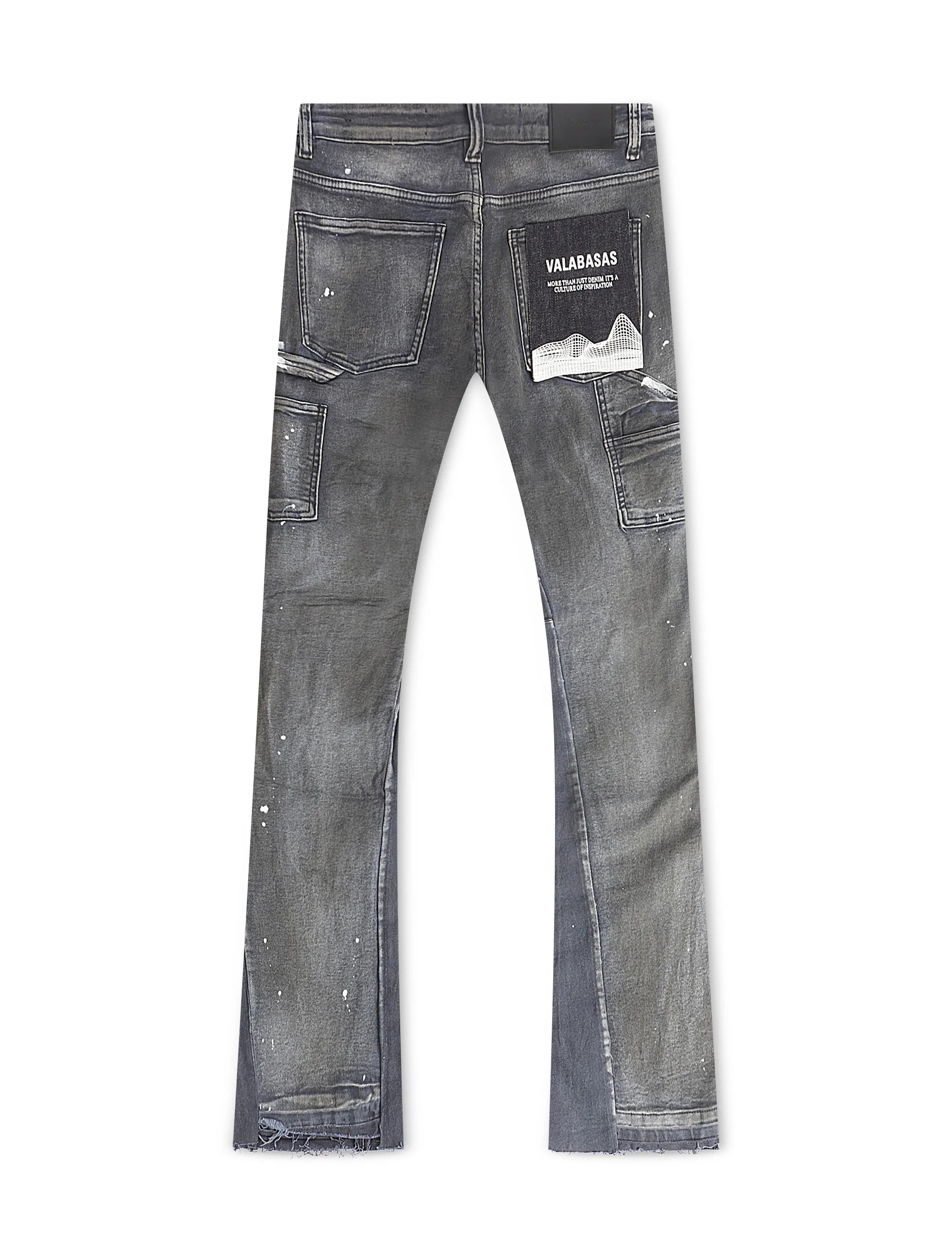 Valabasas Stellar Night Stacked Jeans - Dark Blue by Denim Exchange