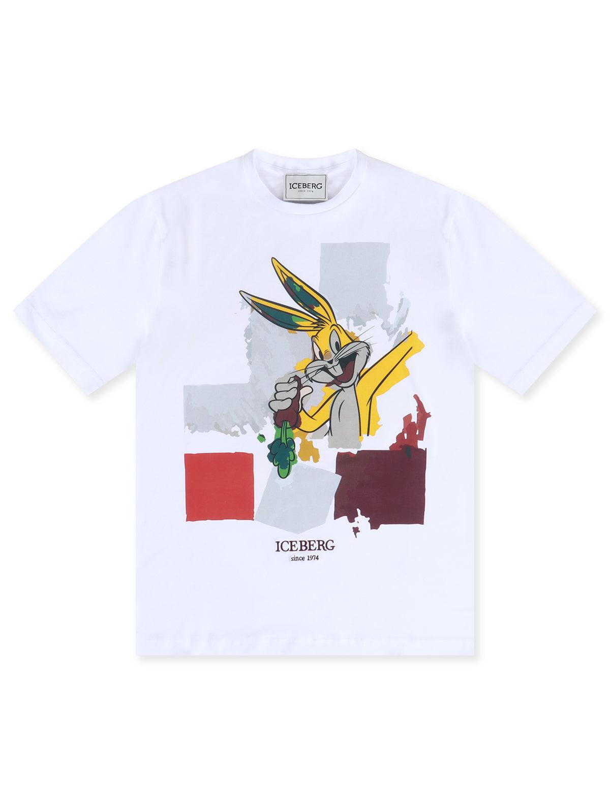 Iceberg Bugs Bunny Tee - White Ivory by Denim Exchange
