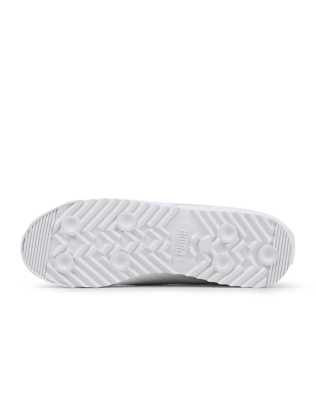 Puma Mens Roma Basic - White/ Light Grey by Denim Exchange