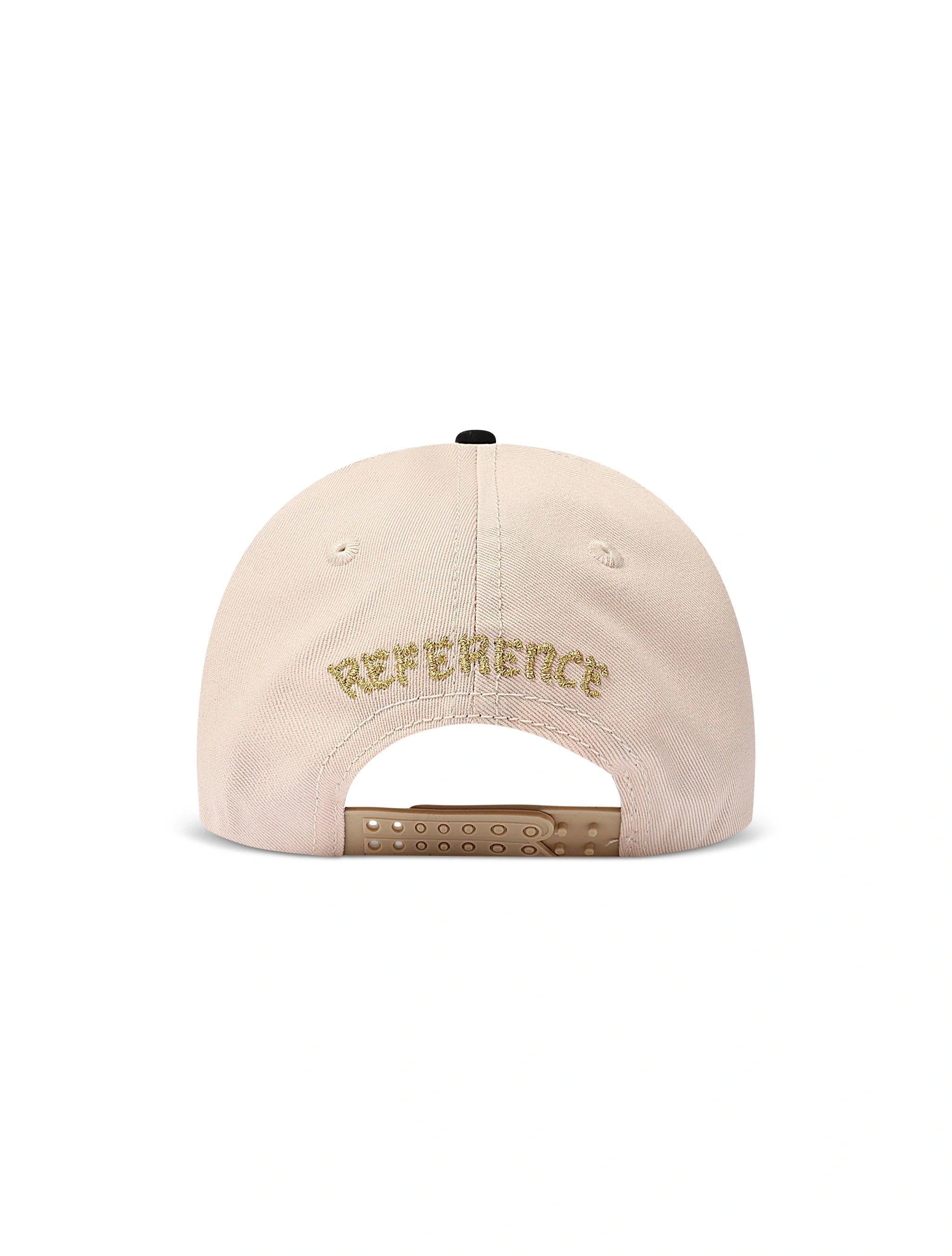 Reference Mirrored LA Hat - Cream/Black by Denim Exchange