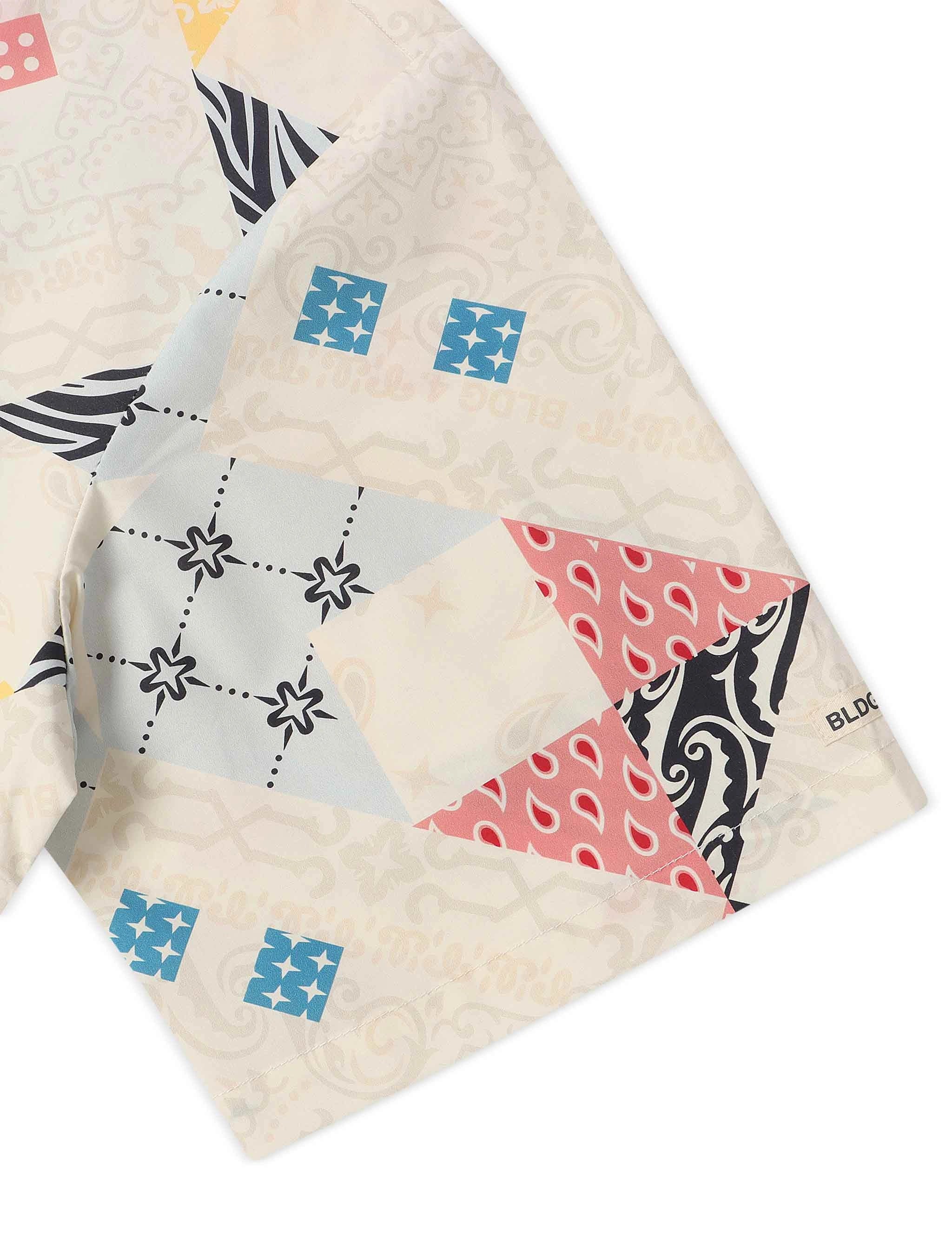 BLDG4 Puff Puff Woven Shirt - Whisper White by Denim Exchange