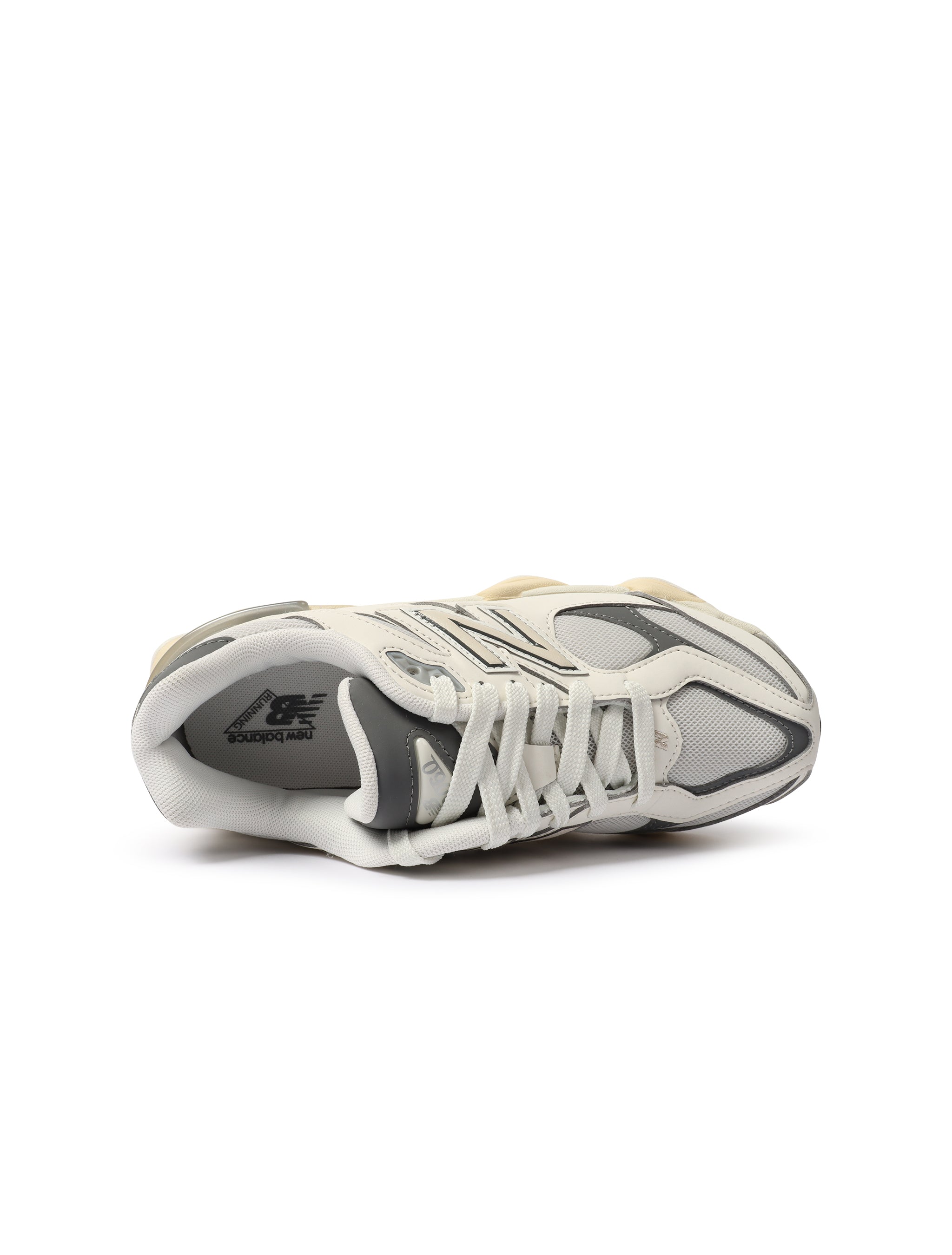 New Balance Big Kids 9060 Lifestyle Shoes - White/Grey by Denim Exchange