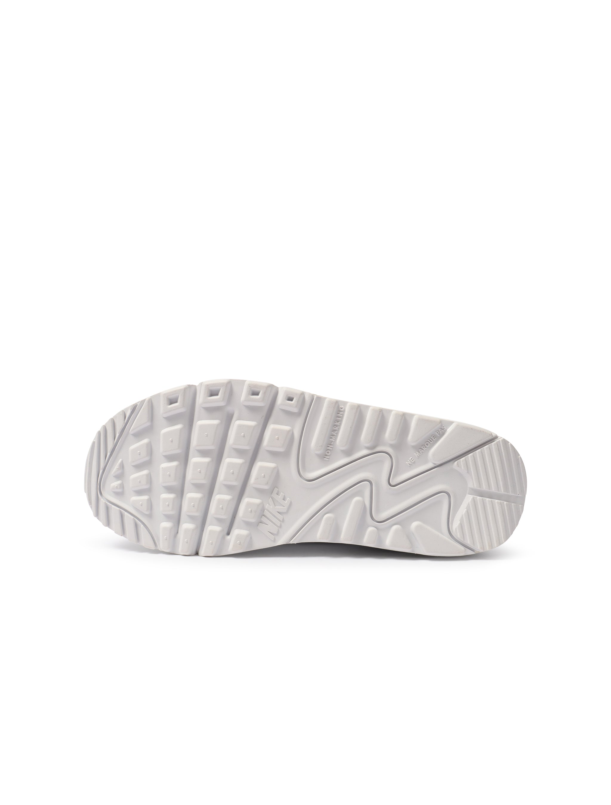Nike Big Kids Airmax 90 LTR - White/White by Denim Exchange