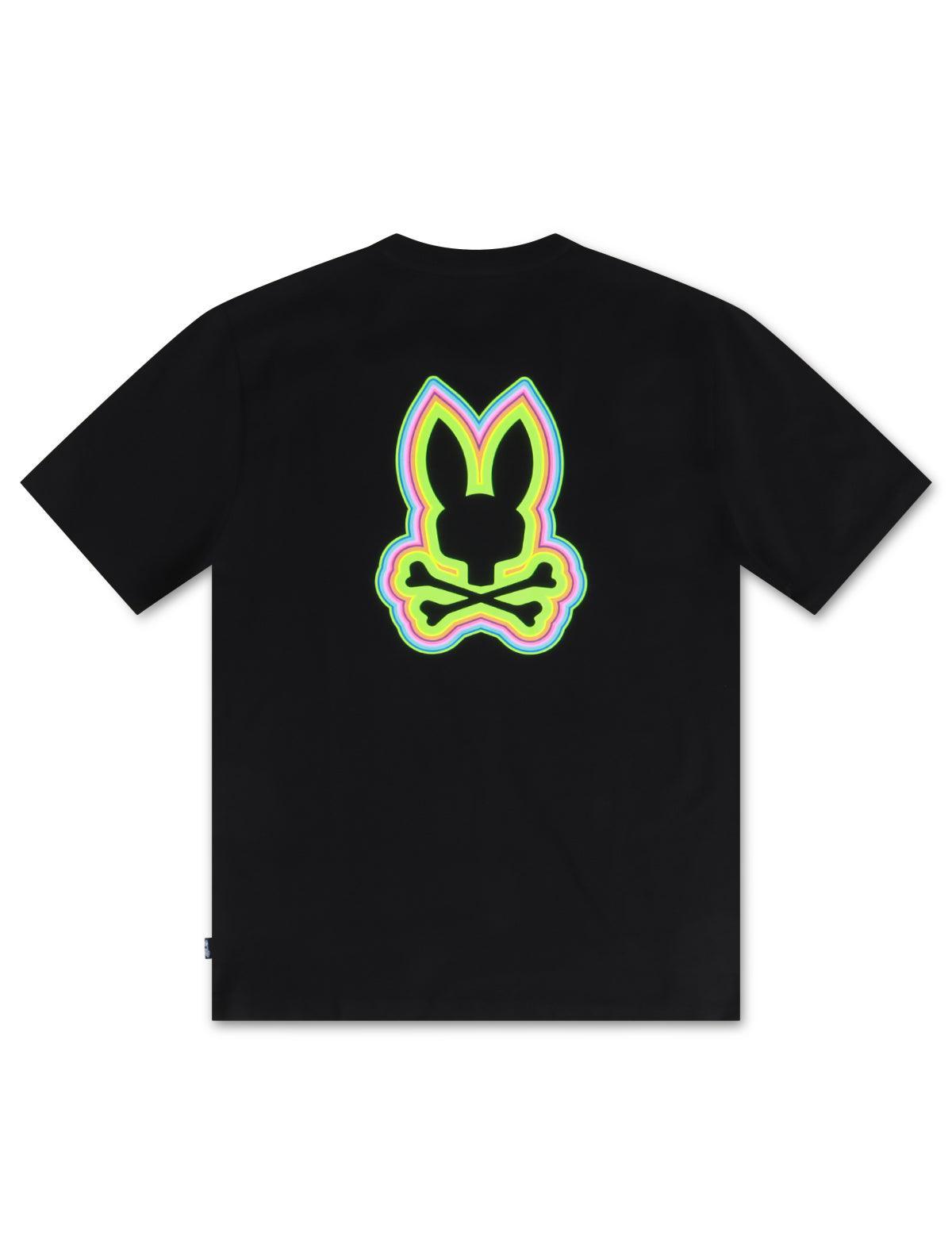 Psycho Bunny Mens Maybrook Back Graphic Tee - Blk by Denim Exchange