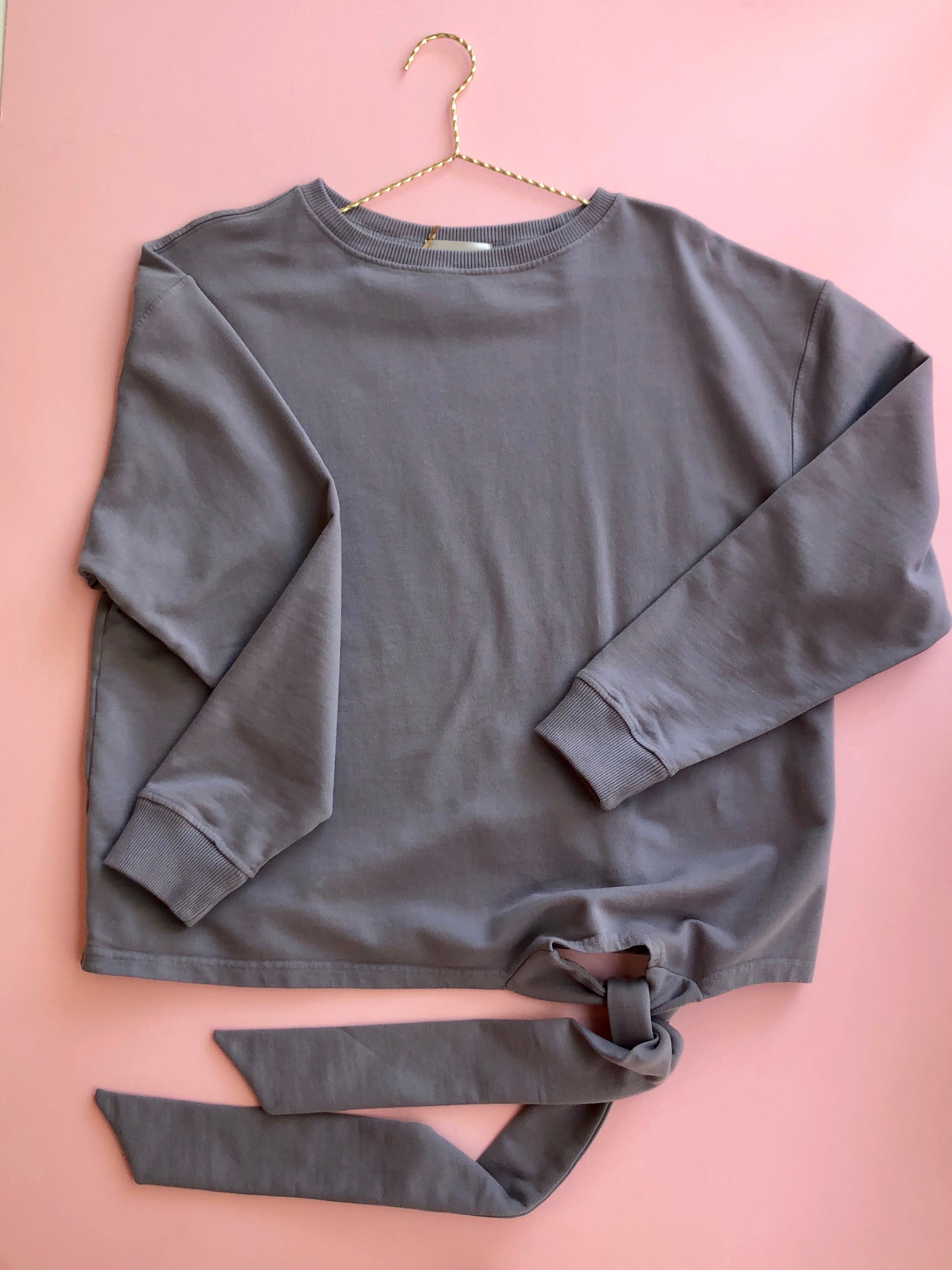 SALUA Side Tie Pullover - DestGlow