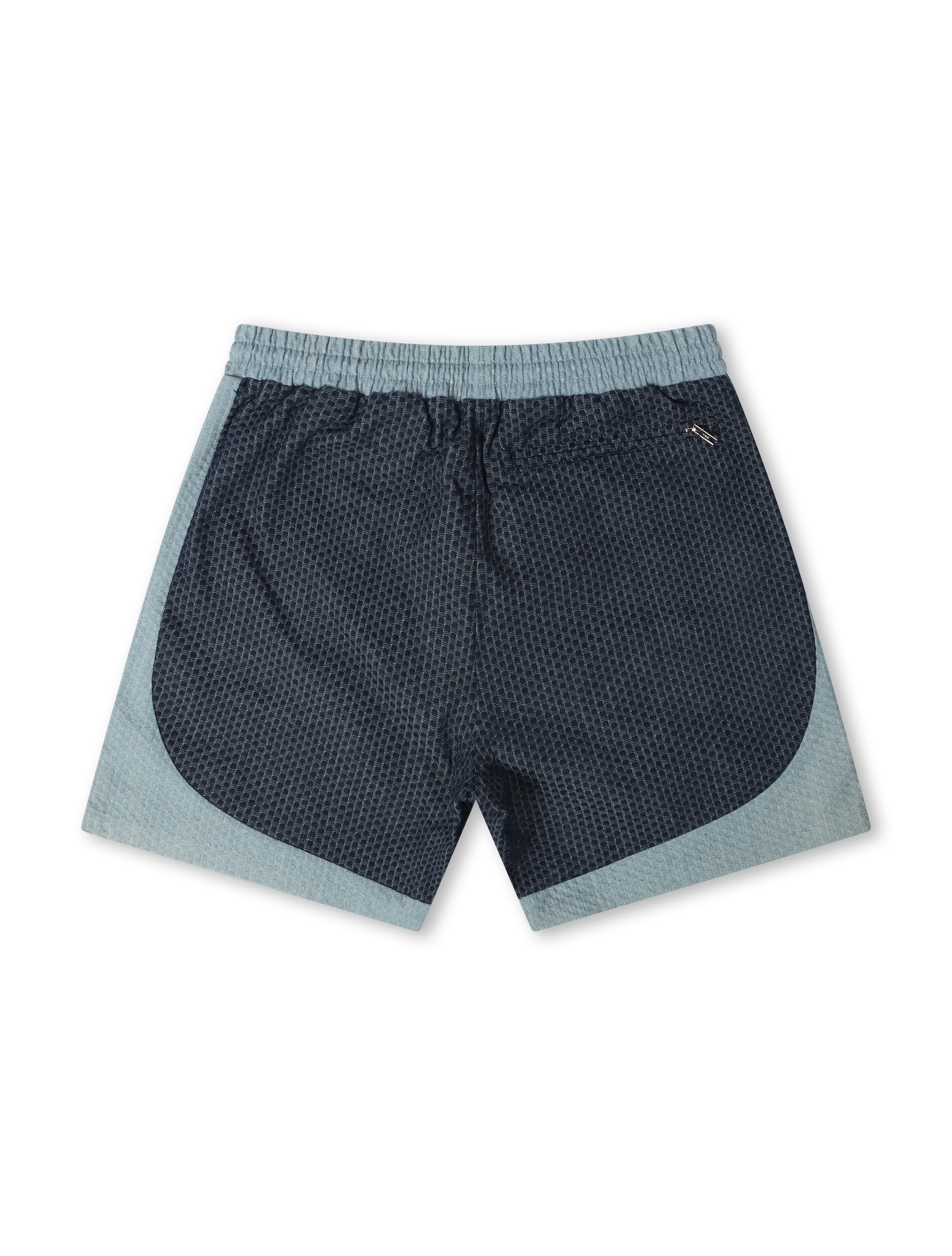 Sugarhill Summerland Jacquard Shorts - Light Blue by Denim Exchange