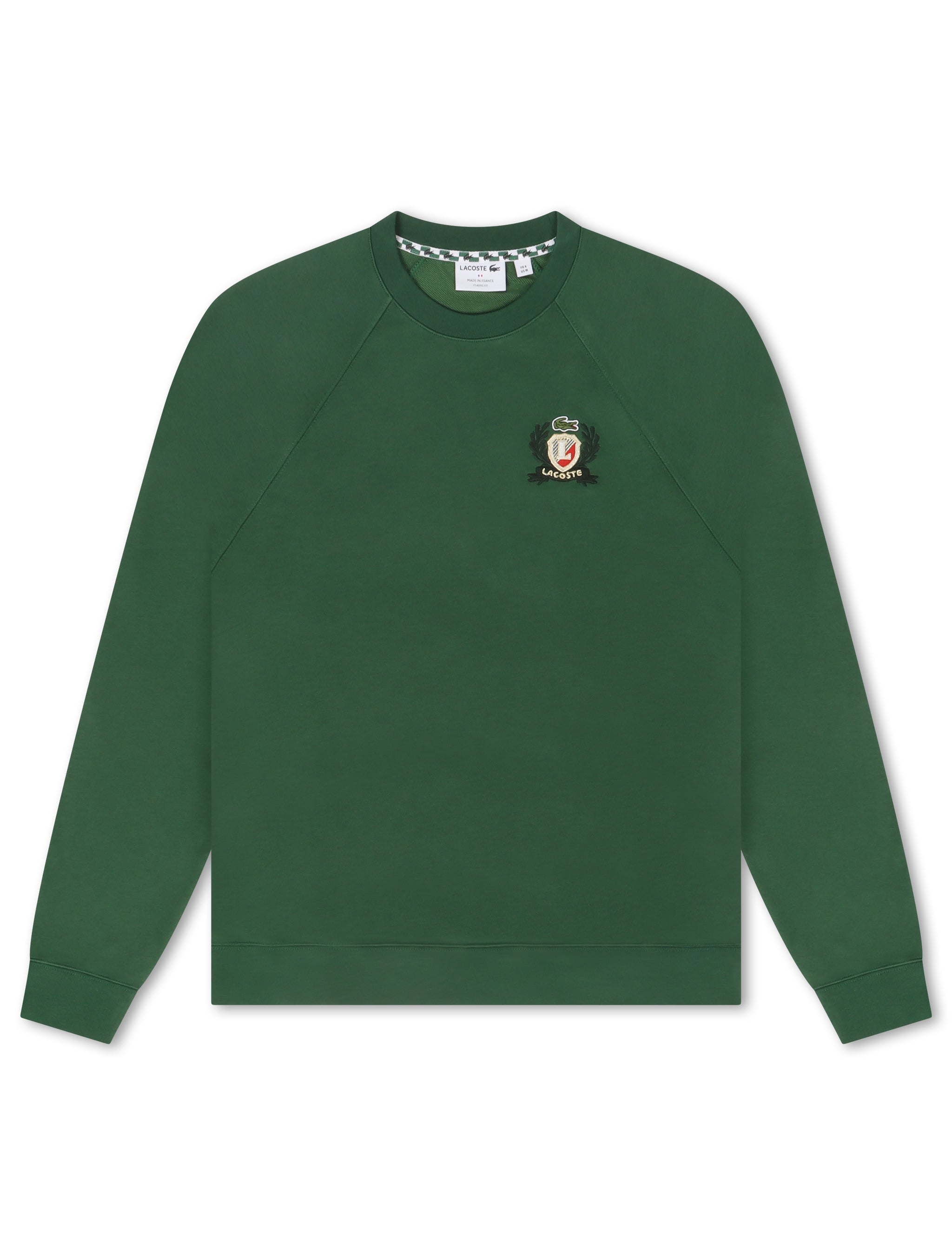 Lacoste Embroidered Shield Sweatshirt - Green by Denim Exchange