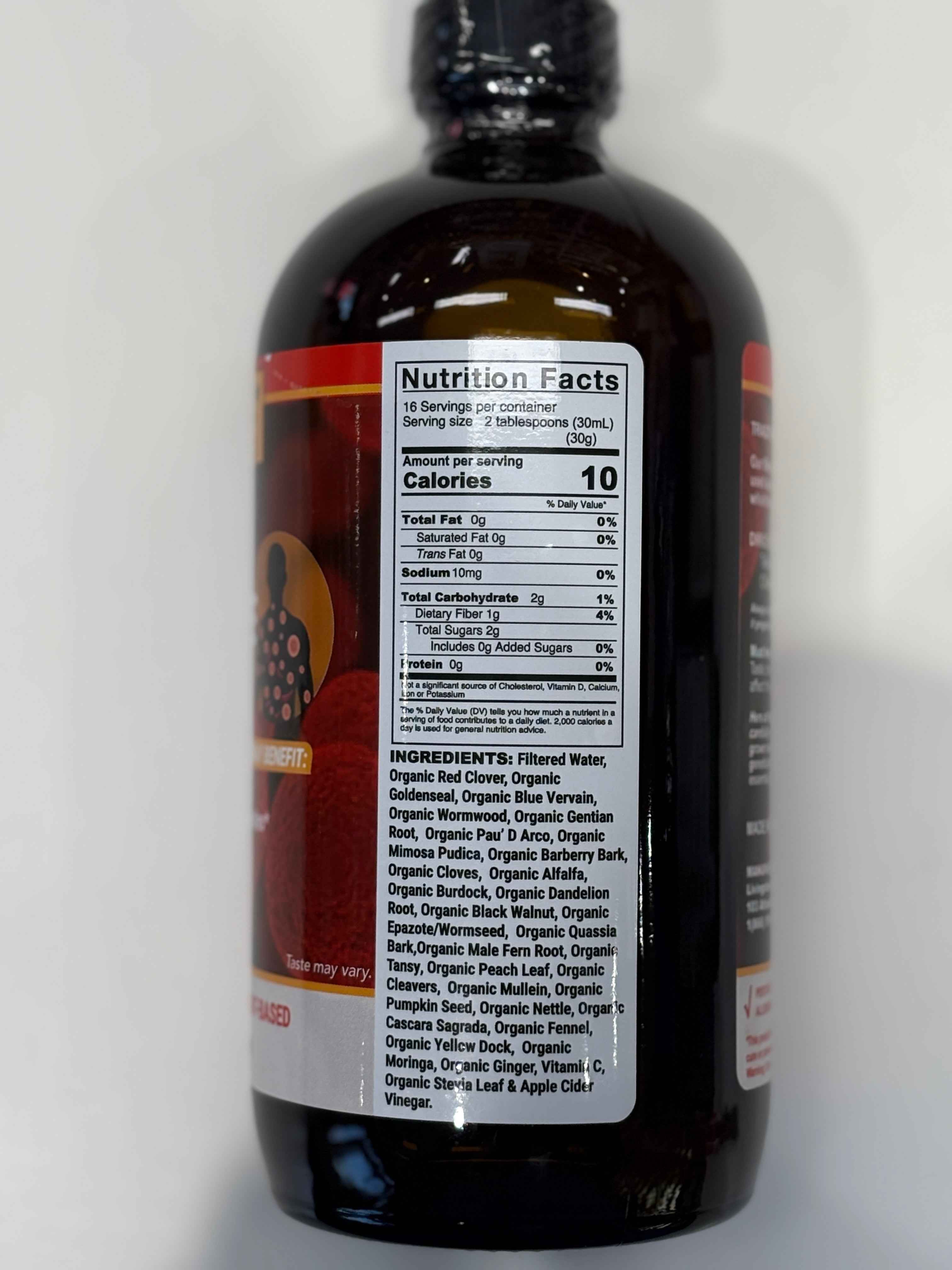 Organic Herbal Liquid Blood & Parasite Cleanse