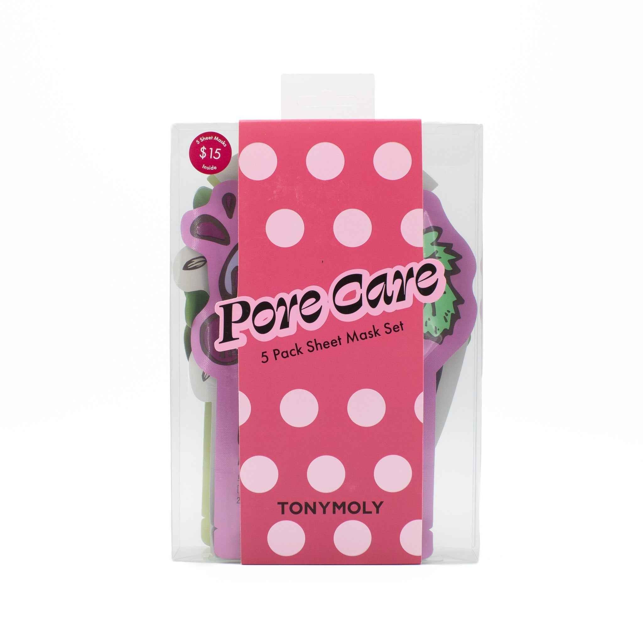TONYMOLY Pore Care 5 Pack Sheet Mask Set - New by This is Beauty US