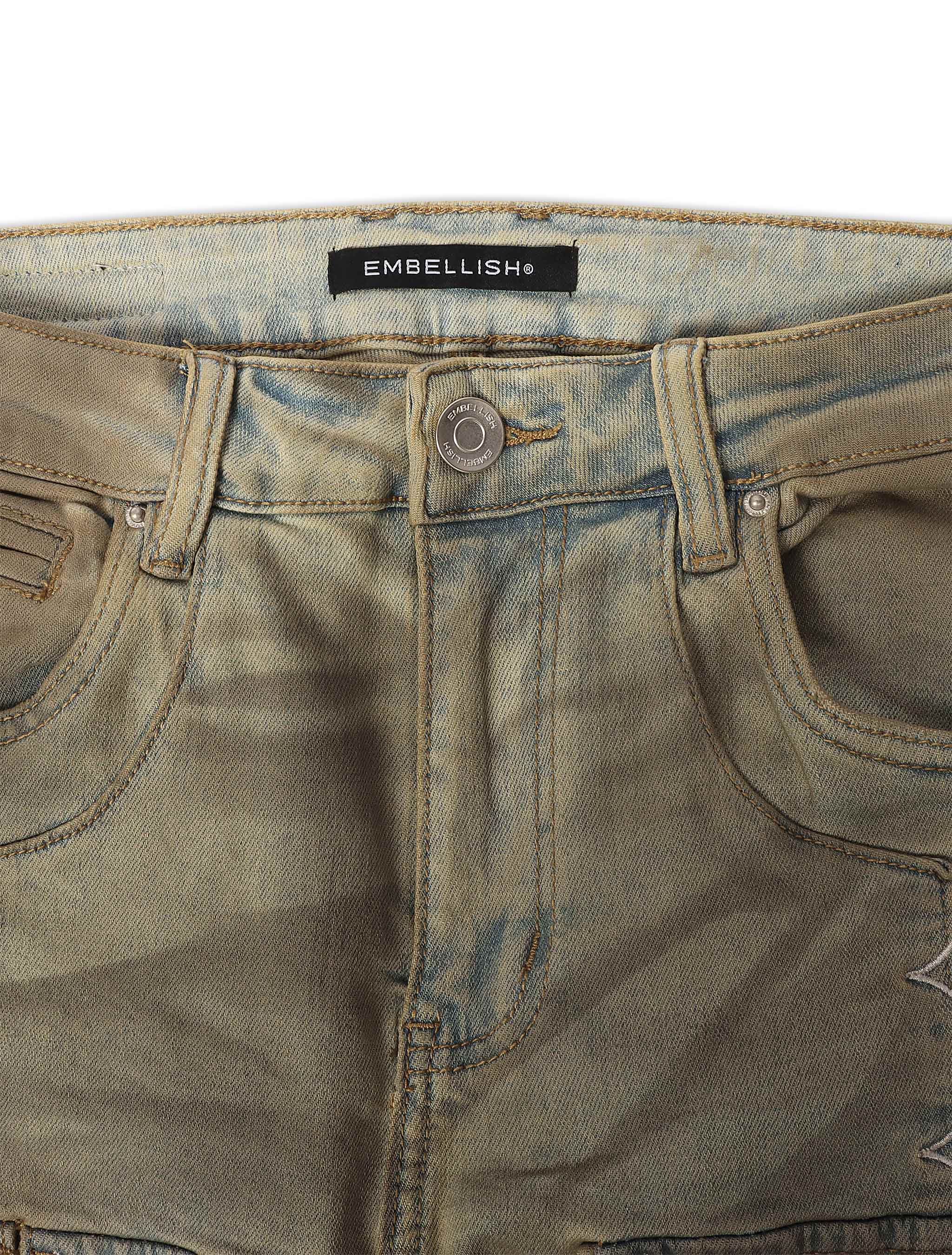 Embellish Canus Cargo Denim - Sand Wash by Denim Exchange