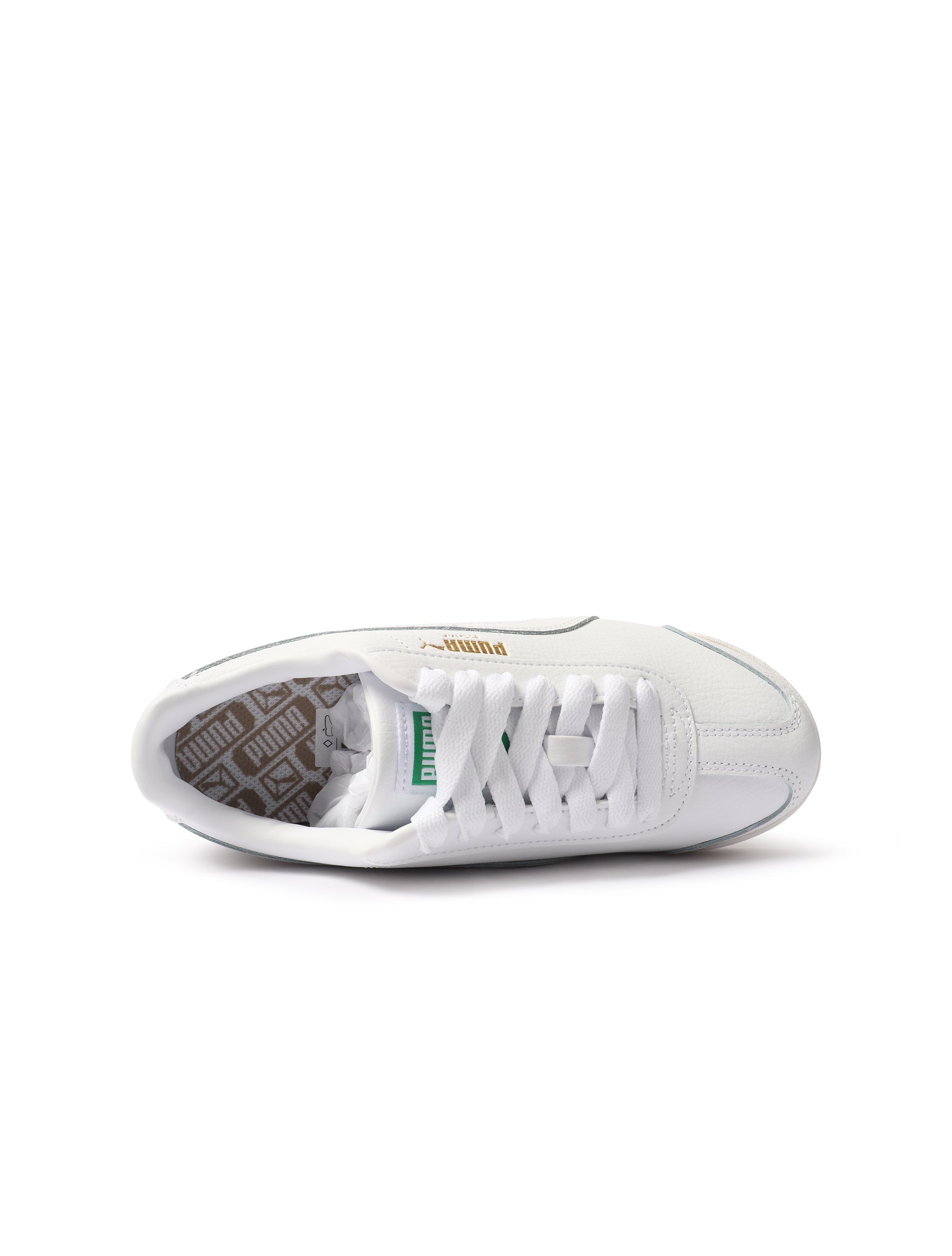 Puma Big Kids Roma Basic - White/Gold by Denim Exchange