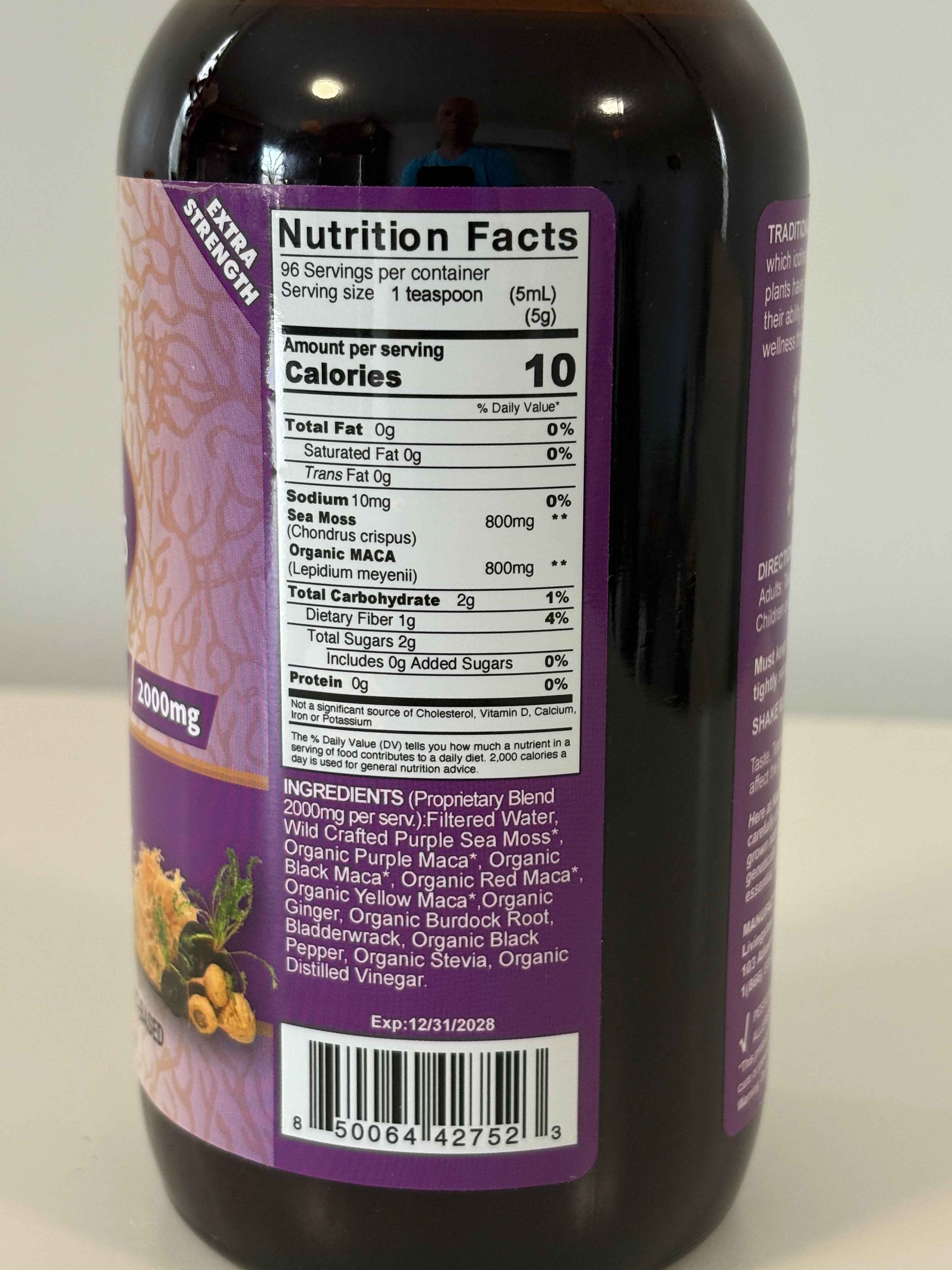 Wildcrafted Sea Moss Blend Liquid – Organic Beets, Maca, or Ginger