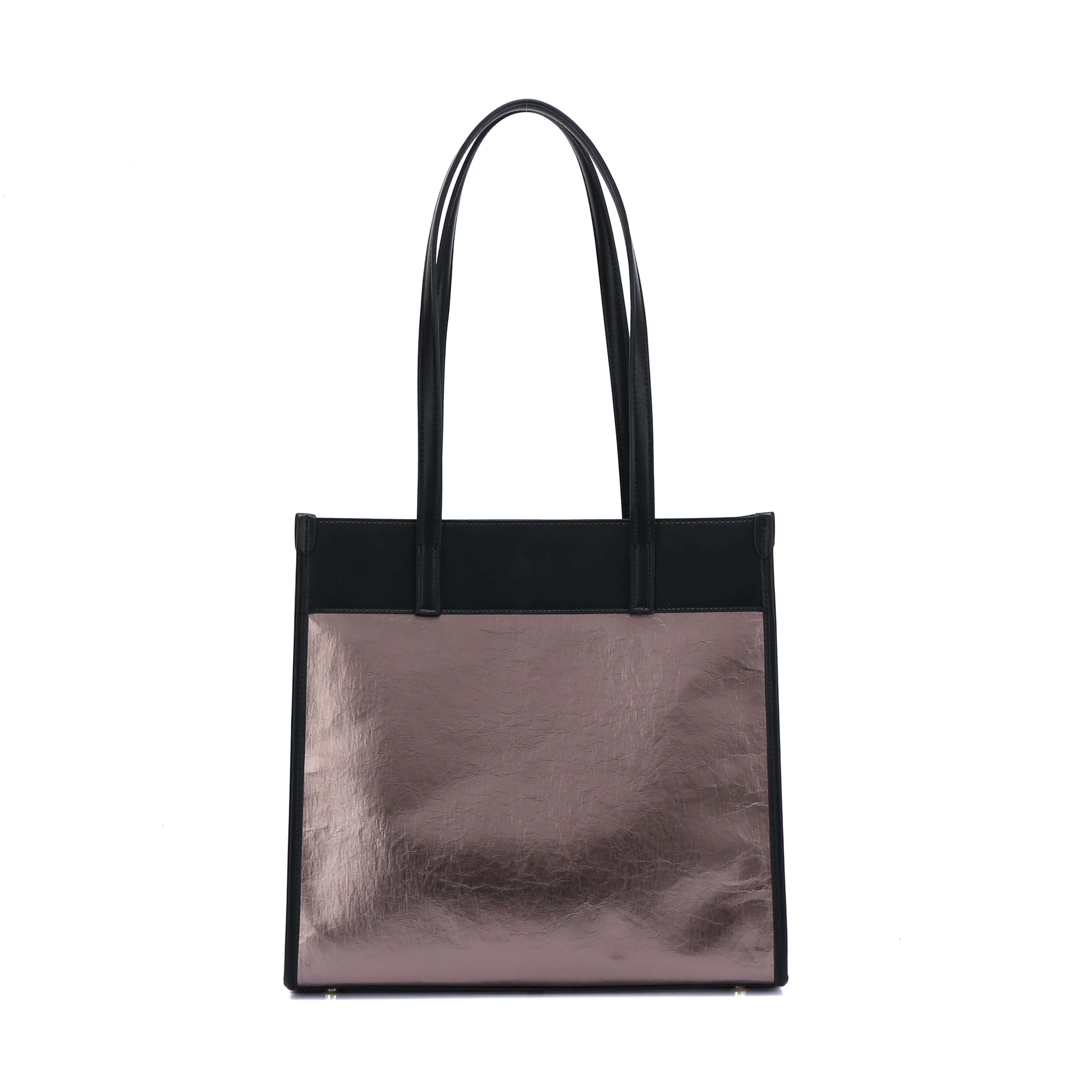 Portrait tote 2 - kraft paper vegan tote DestGlow