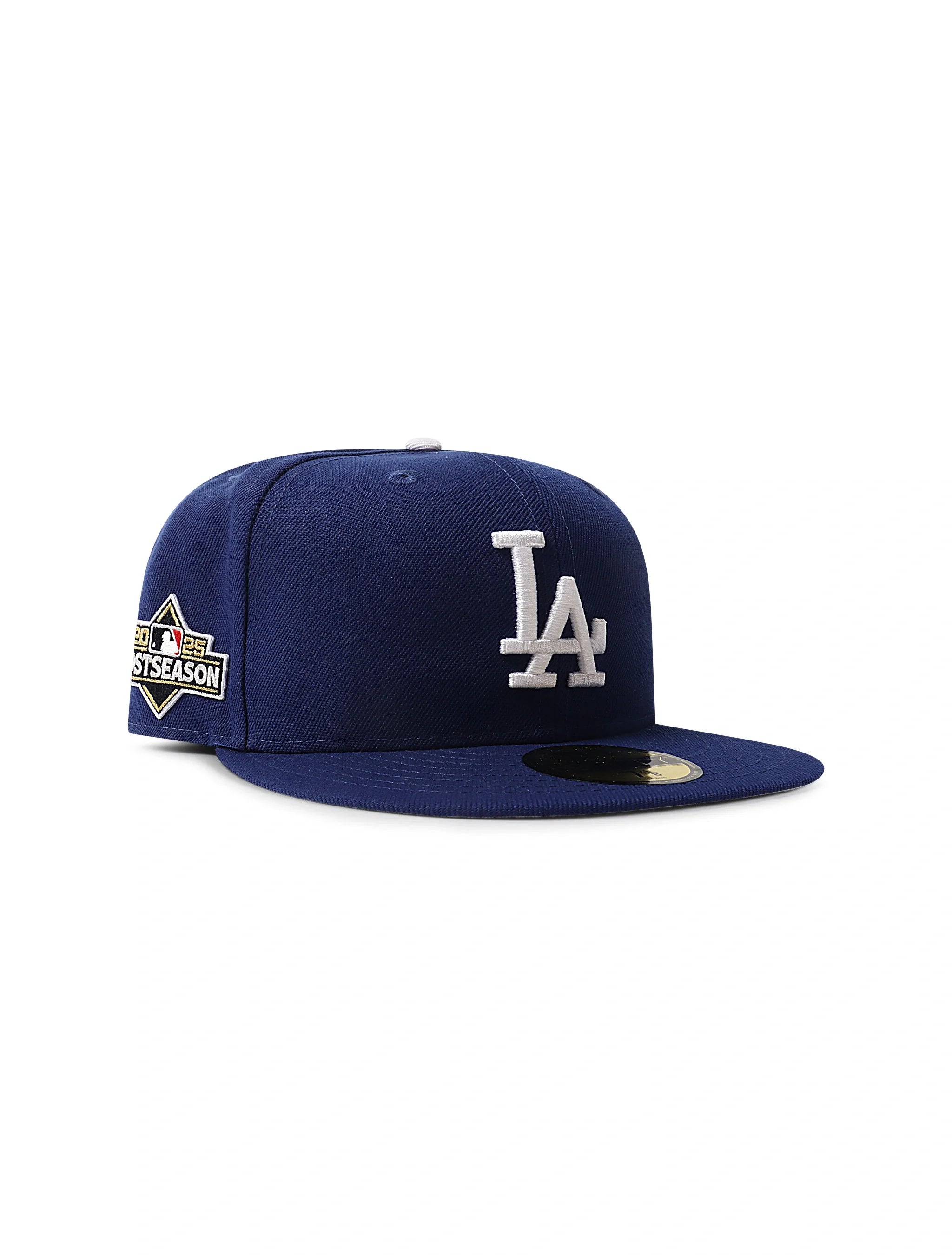 New Era 5950 LA Dodgers Post Season 2025 Fitted Hat - Blue by Denim Exchange
