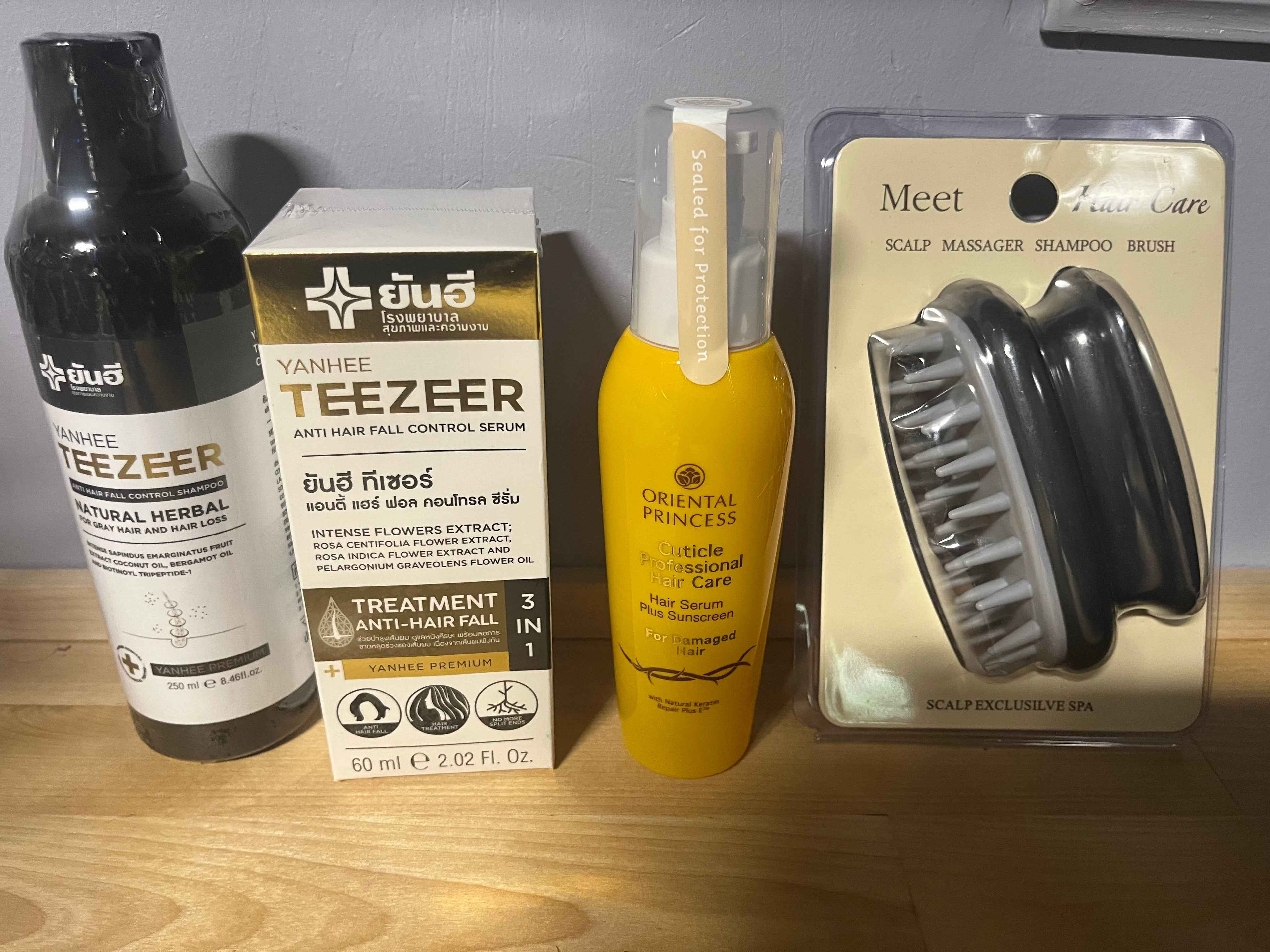 Yanhee Teezeer Shampoo 200 ml and Teezeer Serum Anti Hair Fall Control Serum 60 ml