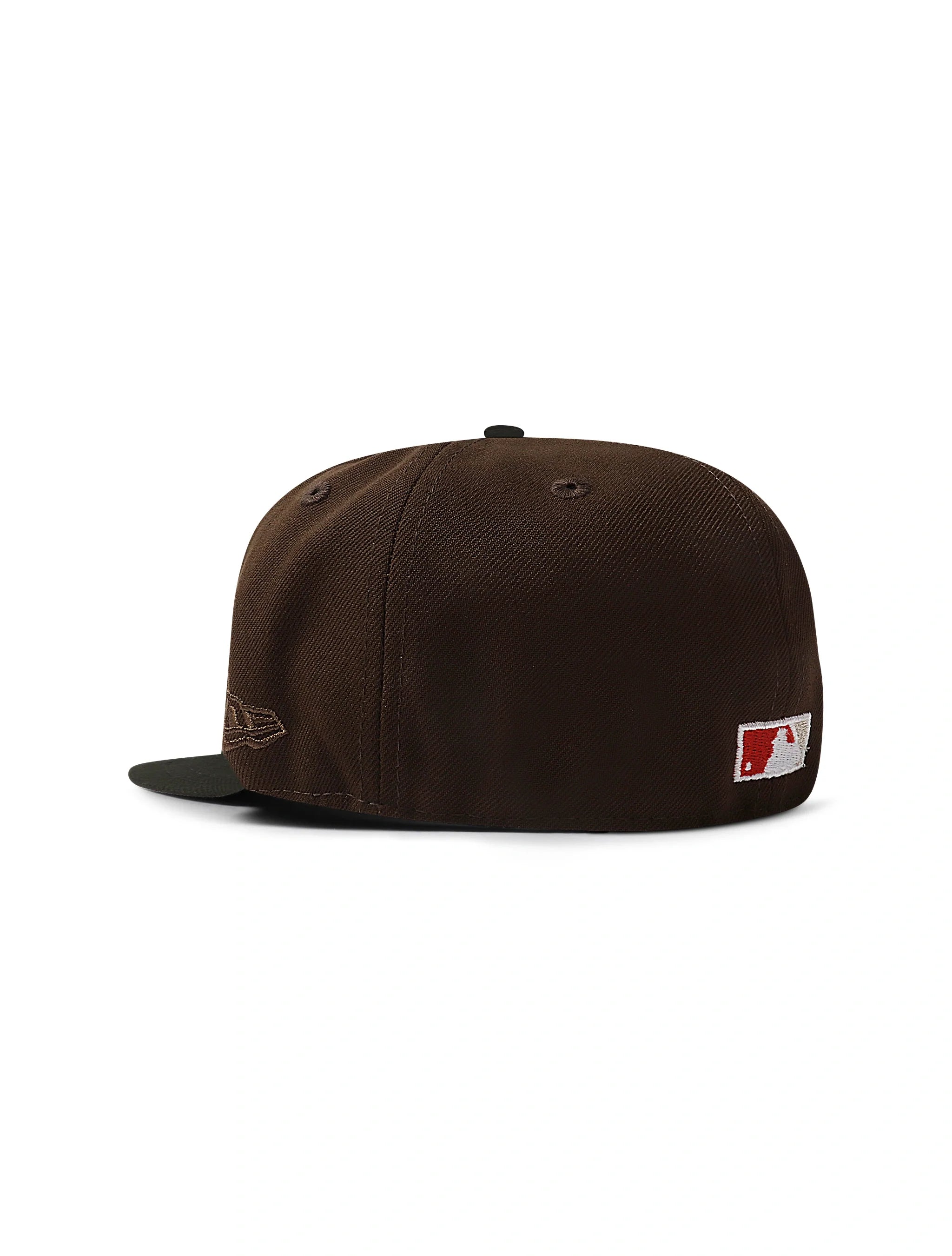 New Era 5950 Dodgers Glow in the Dark Hat - Brown/Black by Denim Exchange
